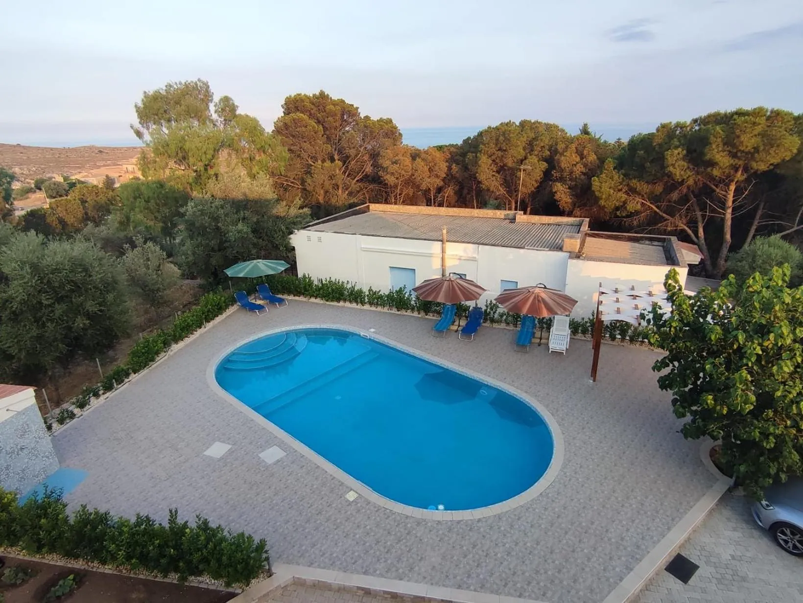 Pool view in Cristian Rooms