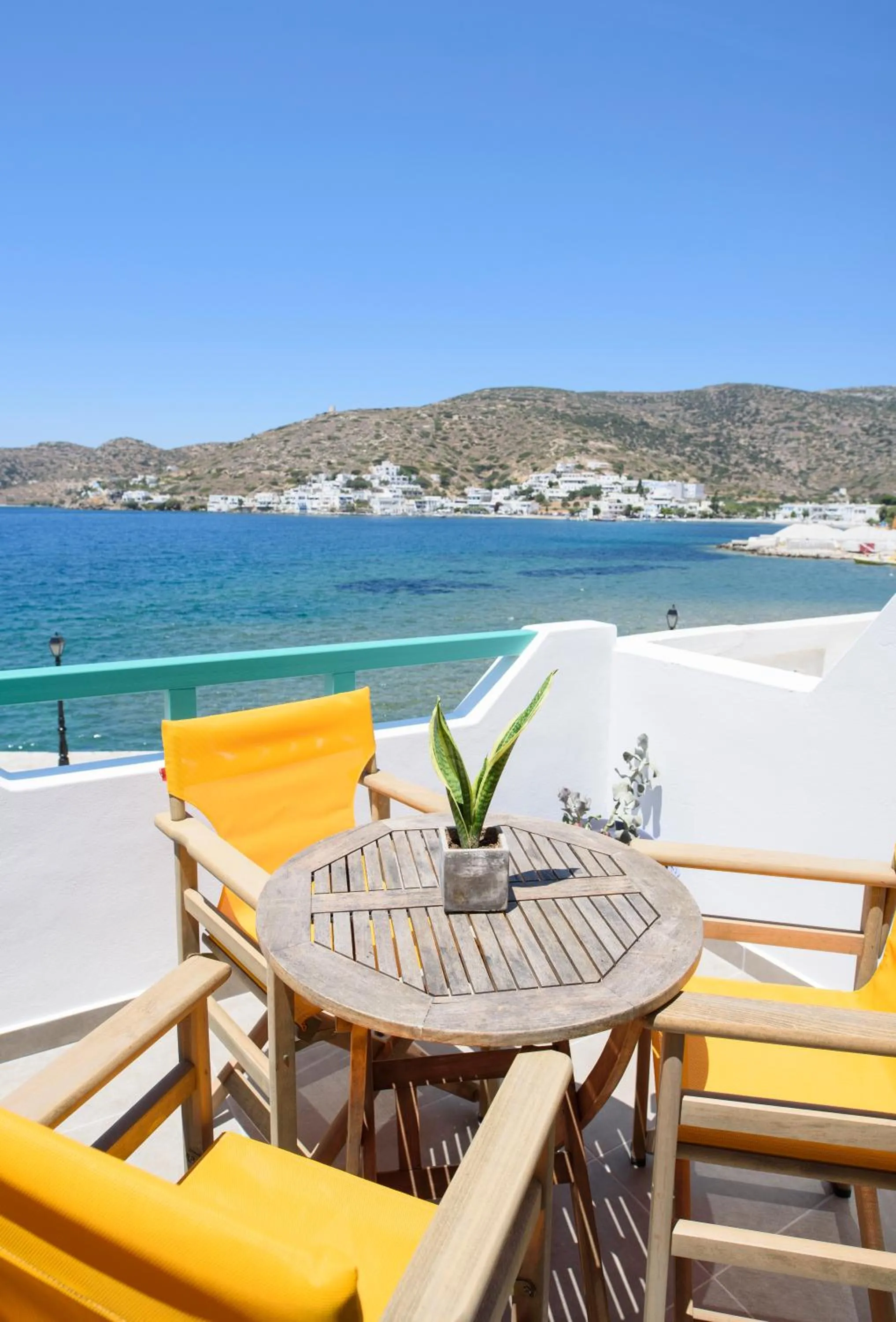 Balcony/Terrace in Porto Katapola Pension