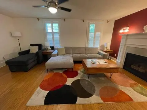 Bed in The Olde Angel Inn