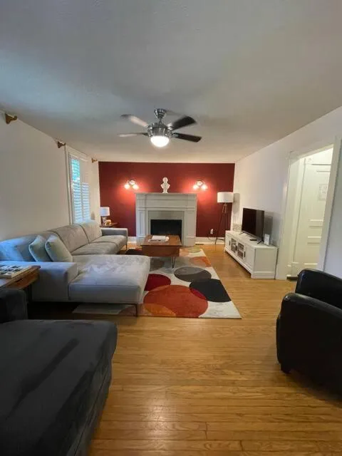 Bed in The Olde Angel Inn