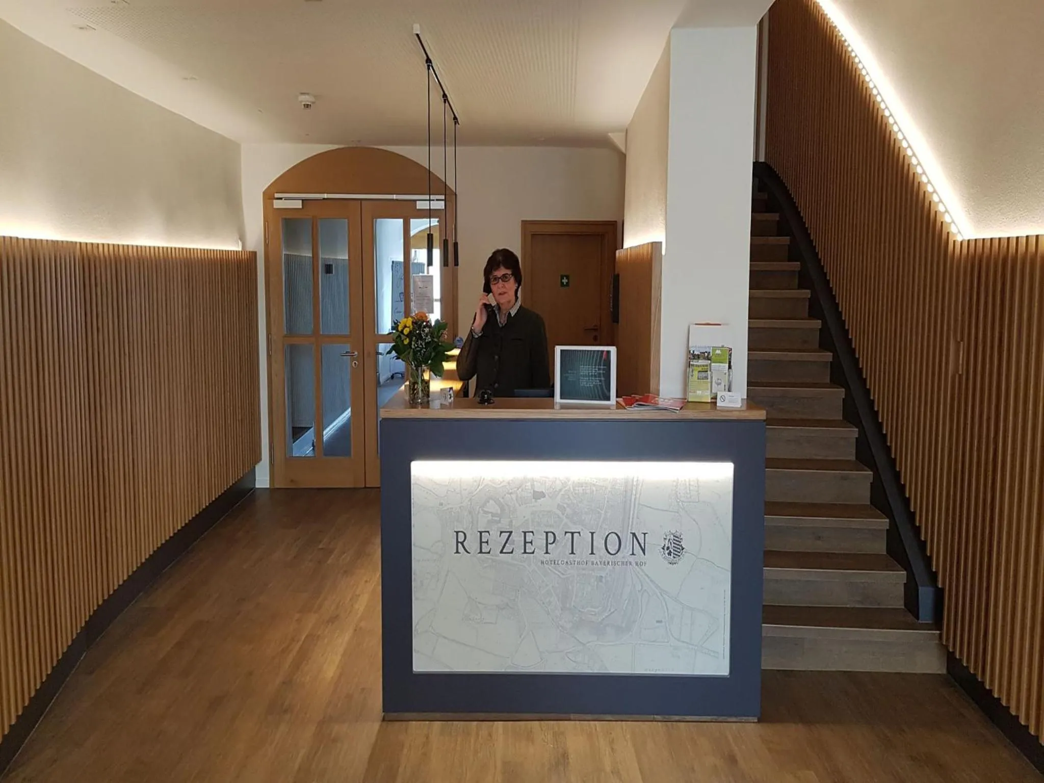 Lobby or reception in Hotelgasthof Bayerischer Hof