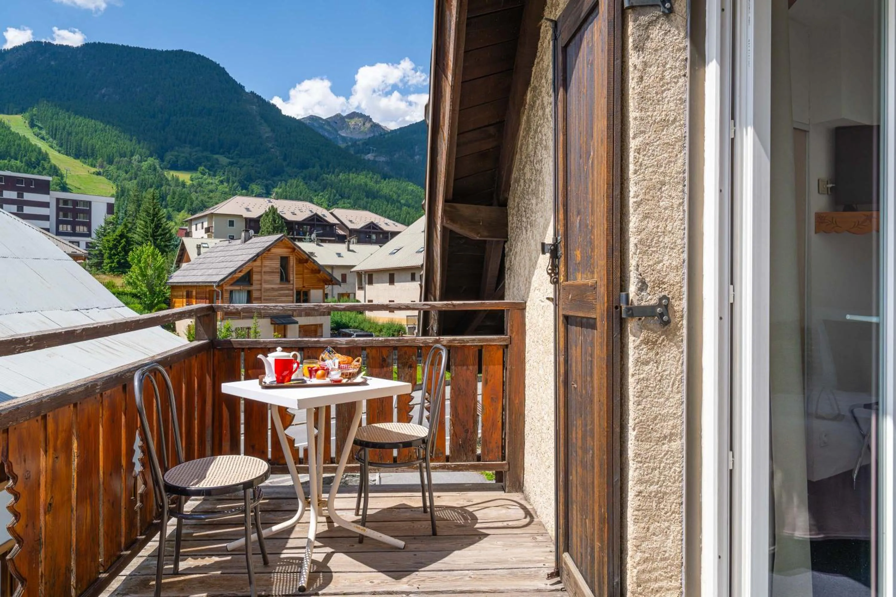 Balcony/Terrace in Logis Hôtel et Spa Le Christiania