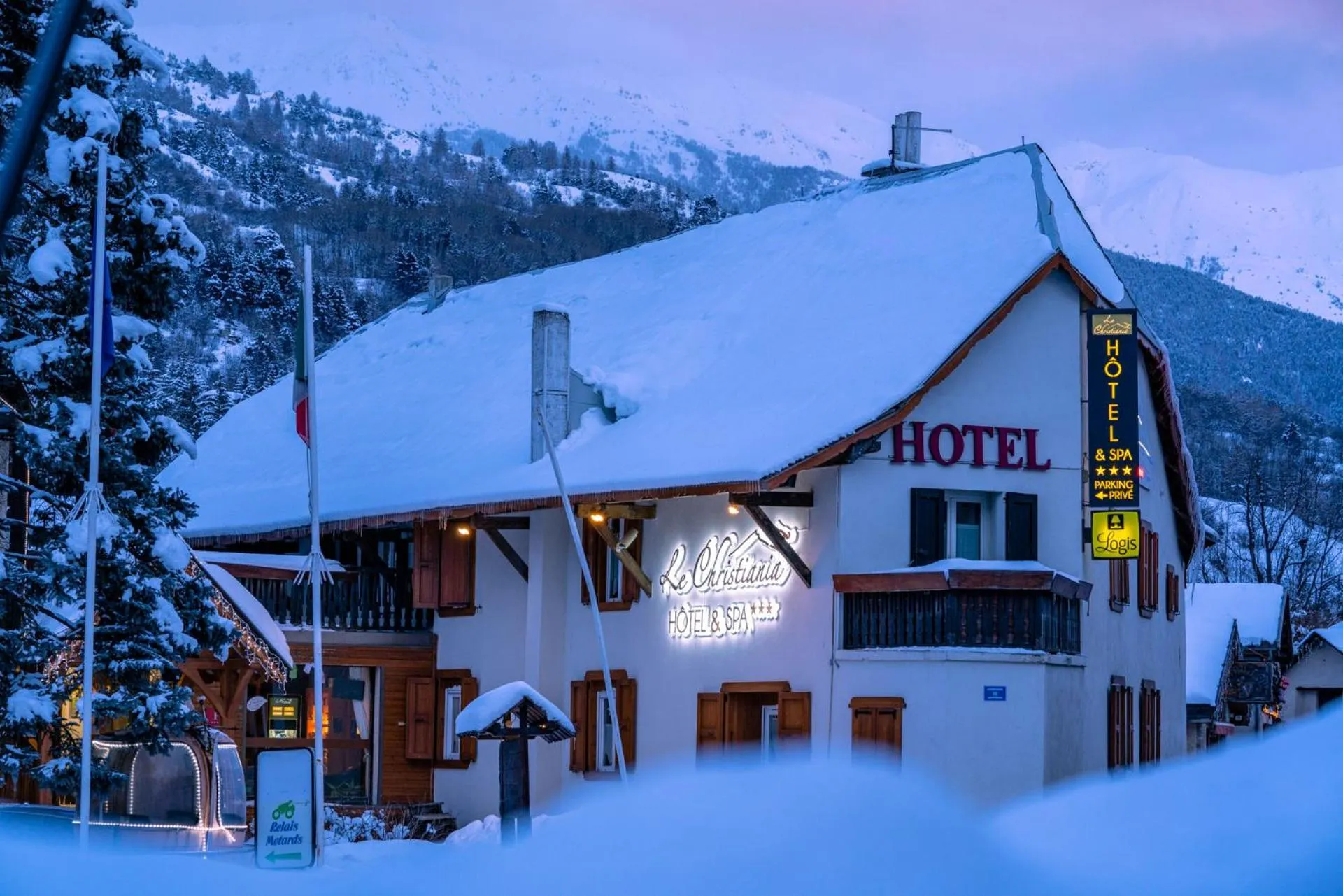 Property building in Logis Hôtel et Spa Le Christiania