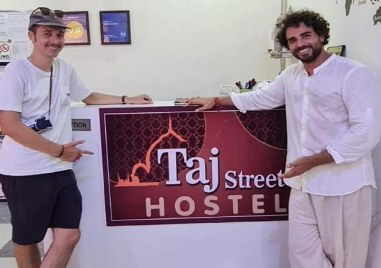 Lobby or reception in Taj Street Hostel
