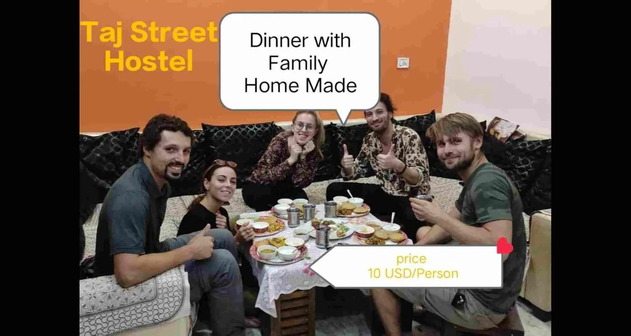 Restaurant/places to eat in Taj Street Hostel