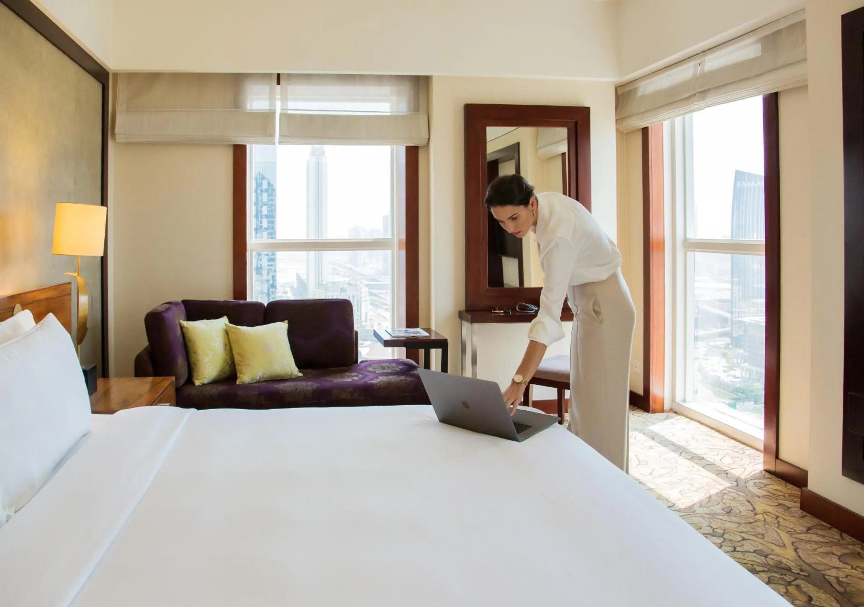 Bed in Dusit Thani Dubai