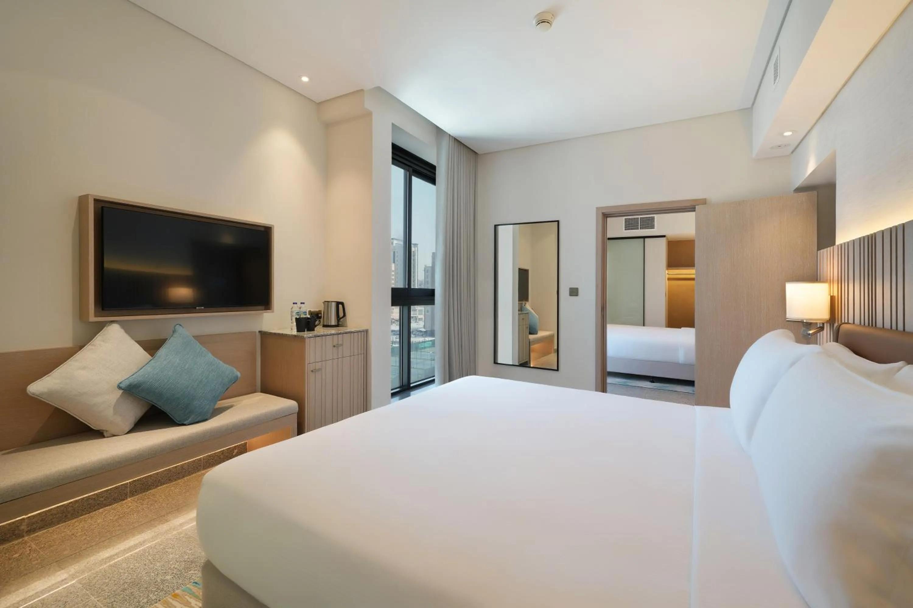 Bedroom, Bed in Arabian Park Dubai, an Edge by Rotana Hotel