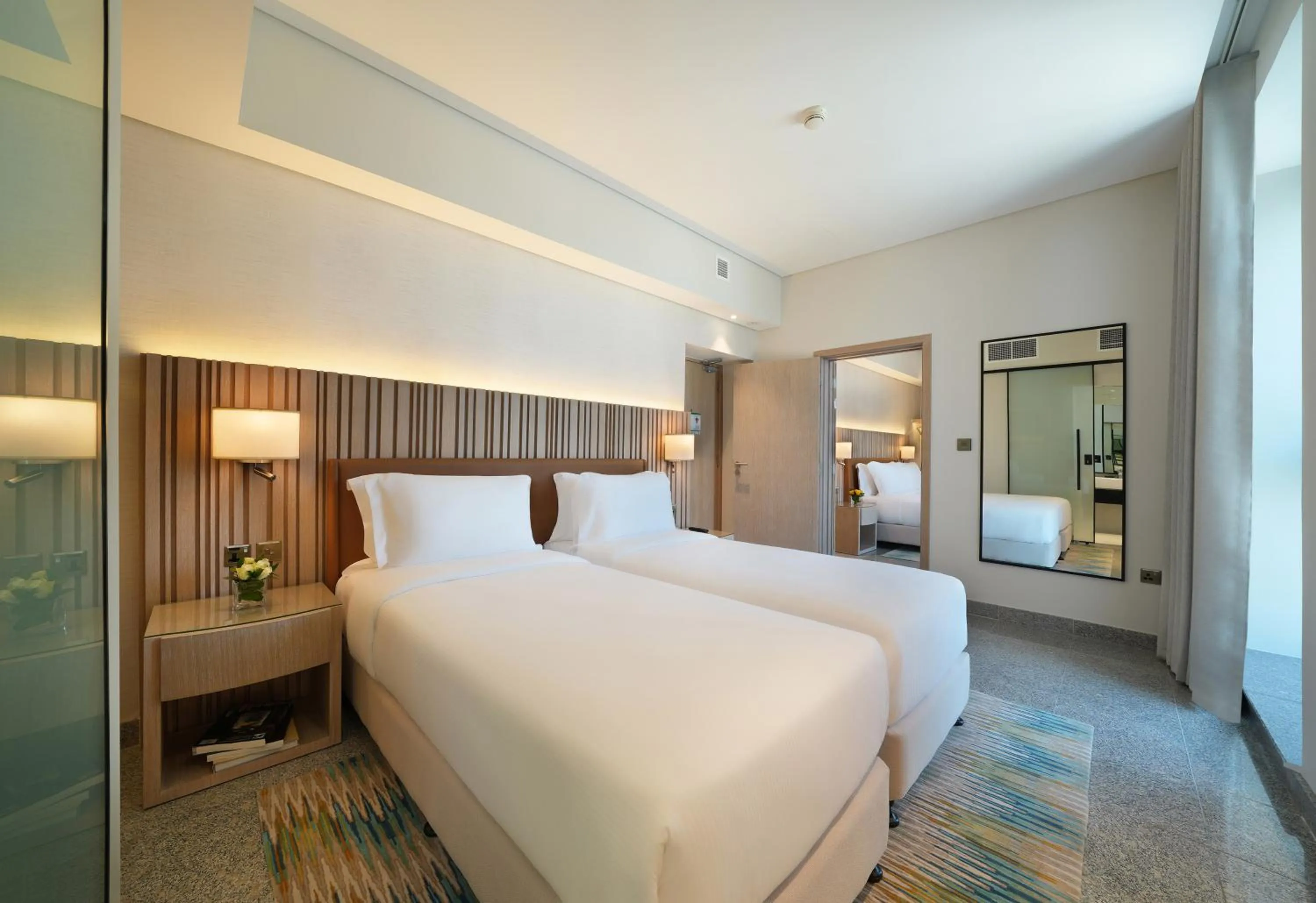 Bed in Arabian Park Dubai, an Edge by Rotana Hotel