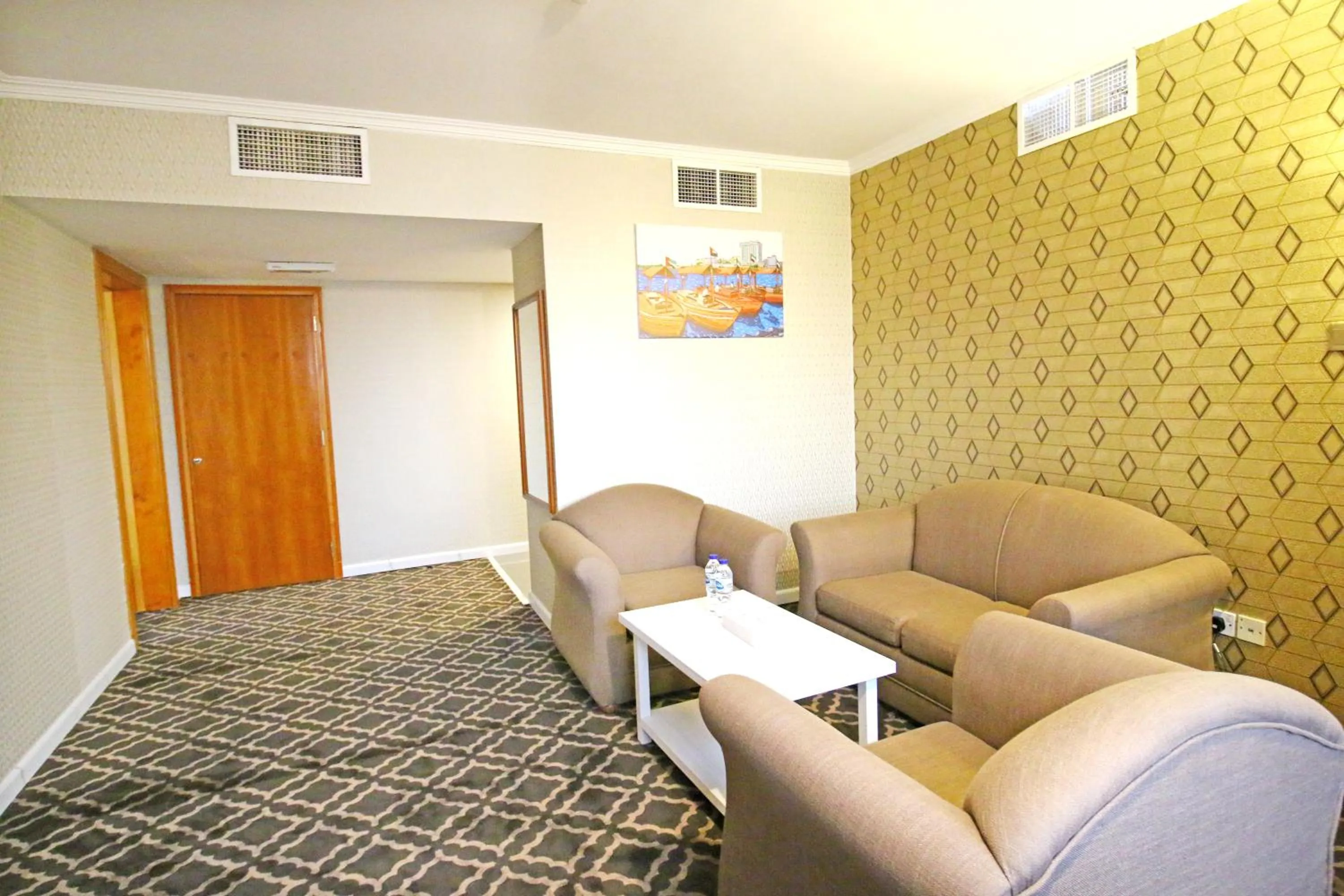 Seating area in The George Hotel by Saffron, Dubai Creek