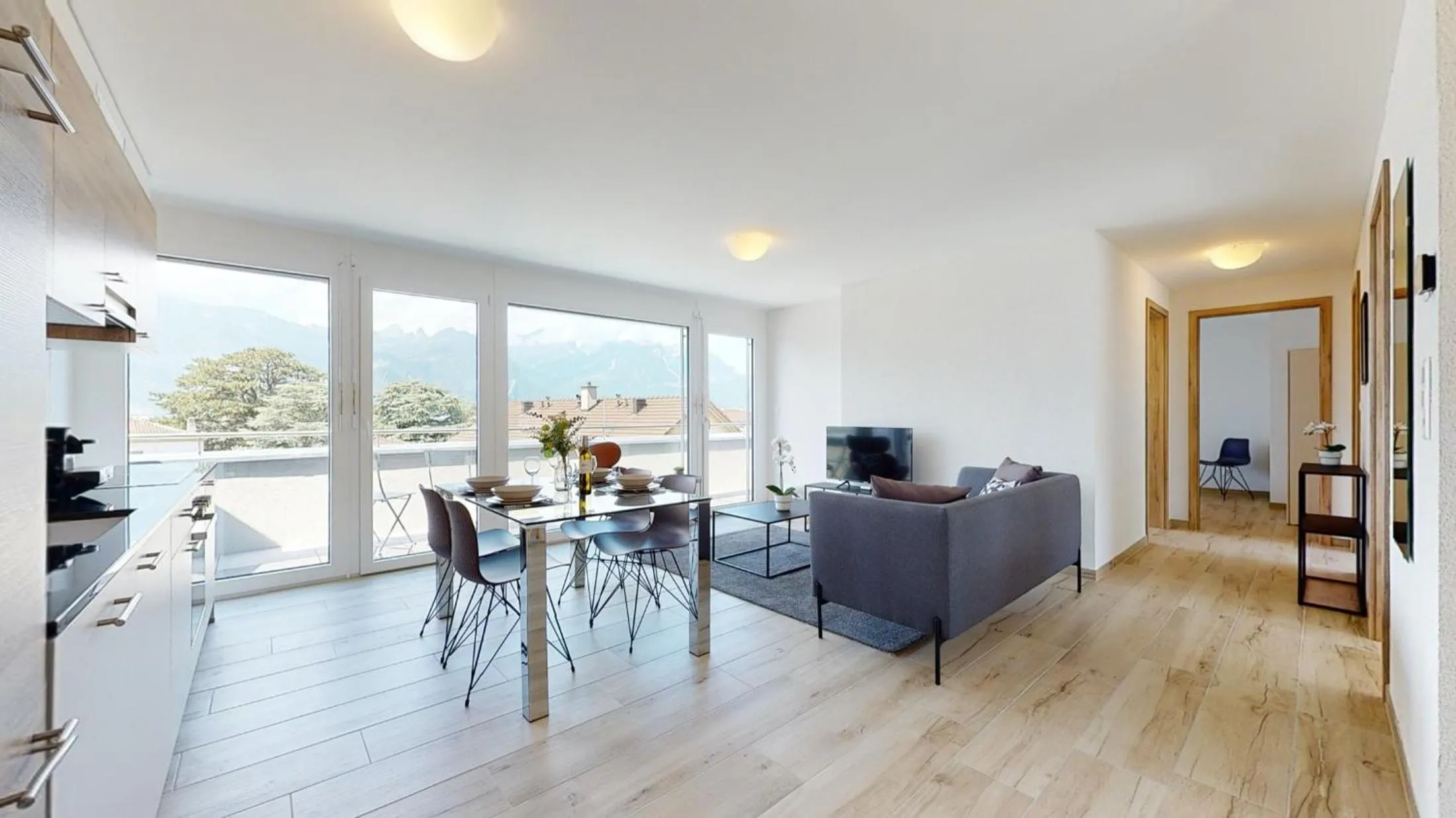 Living room in Nonanteneuf appart hōtel Aigle - contactless check-in