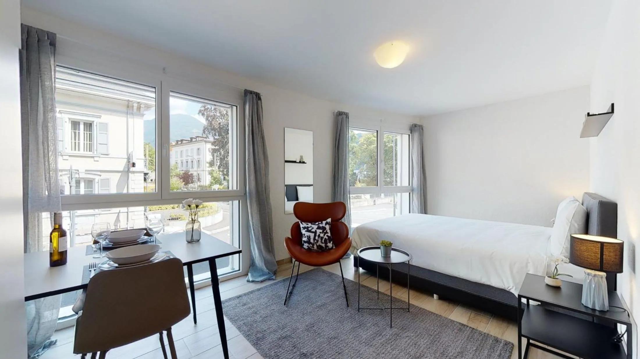 Bedroom, Bed in Nonanteneuf appart hōtel Aigle - contactless check-in