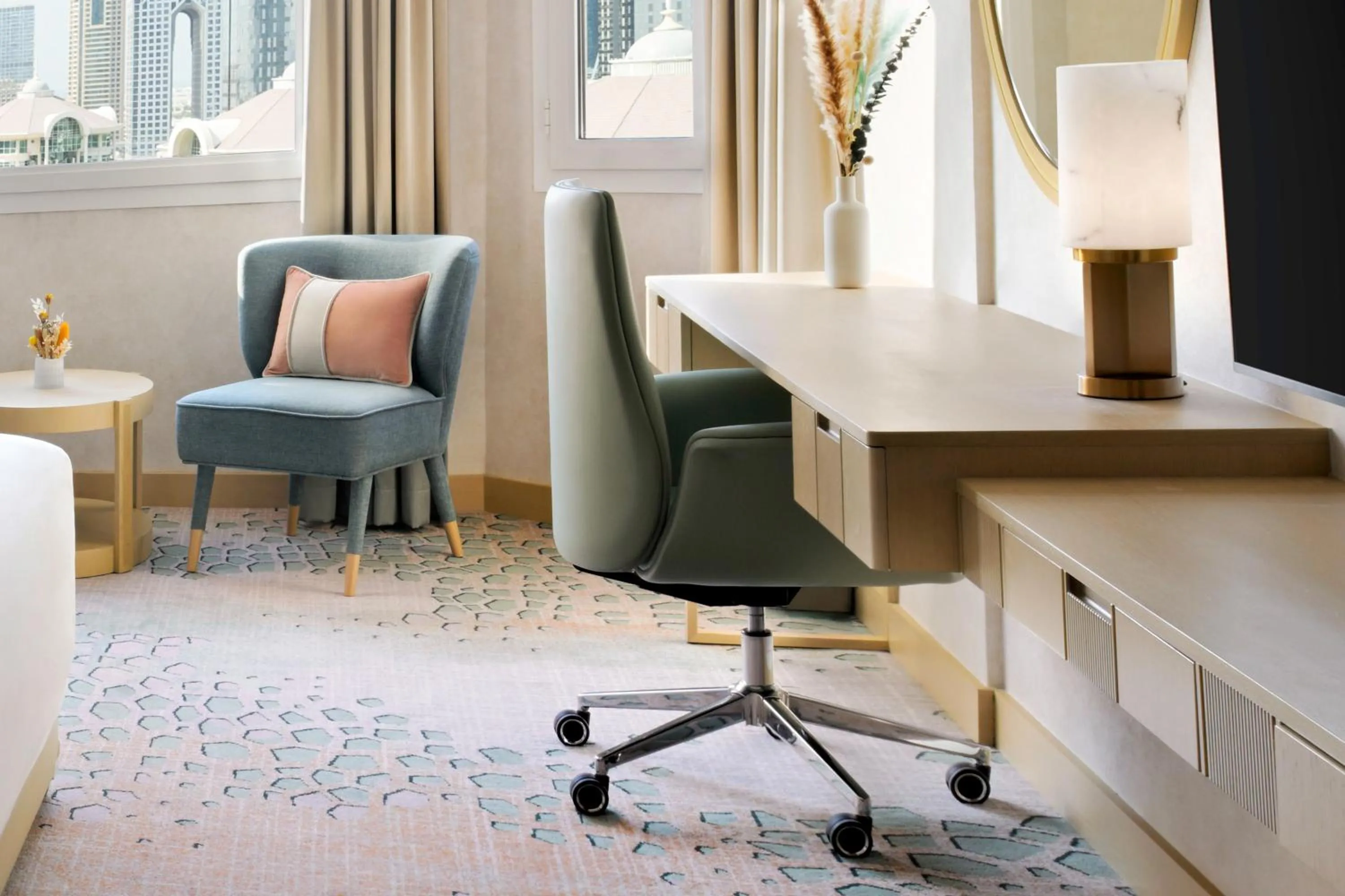 Seating area in Swissôtel Al Murooj Dubai