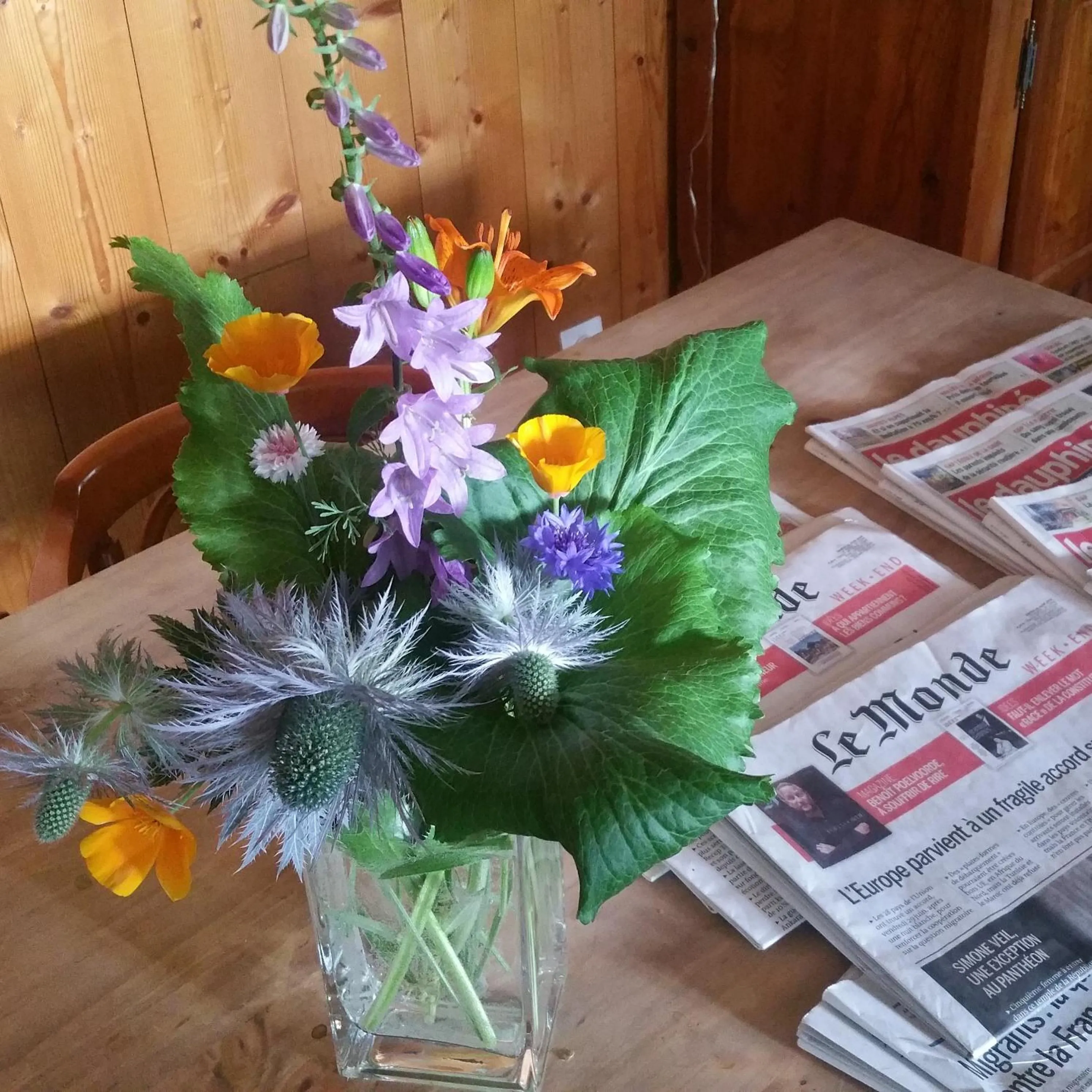 Communal lounge/ TV room in Hotel Auberge Edelweiss