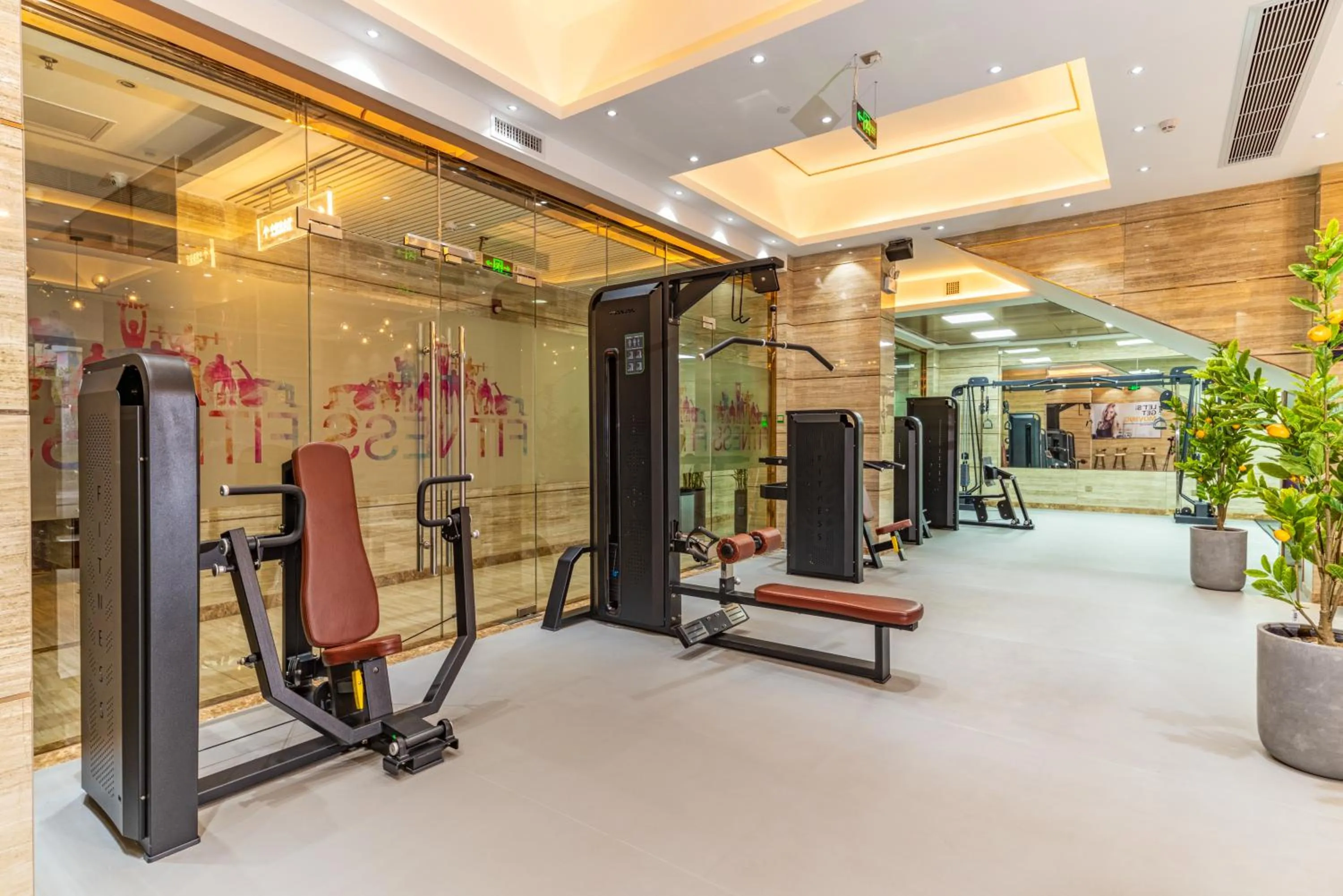 Fitness centre/facilities in Dingshang Apartment Hotel