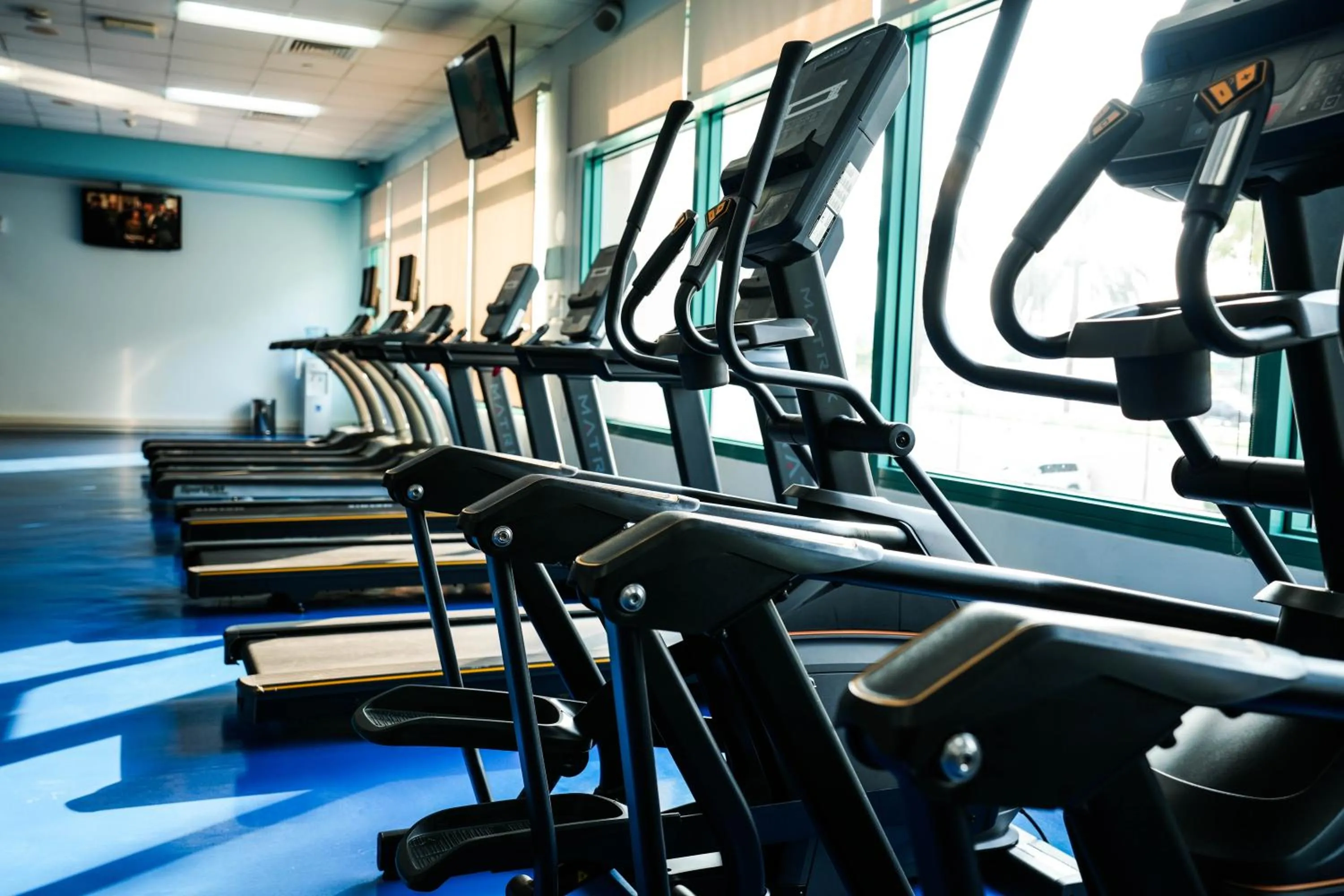 Fitness centre/facilities in Mövenpick Grand Al Bustan