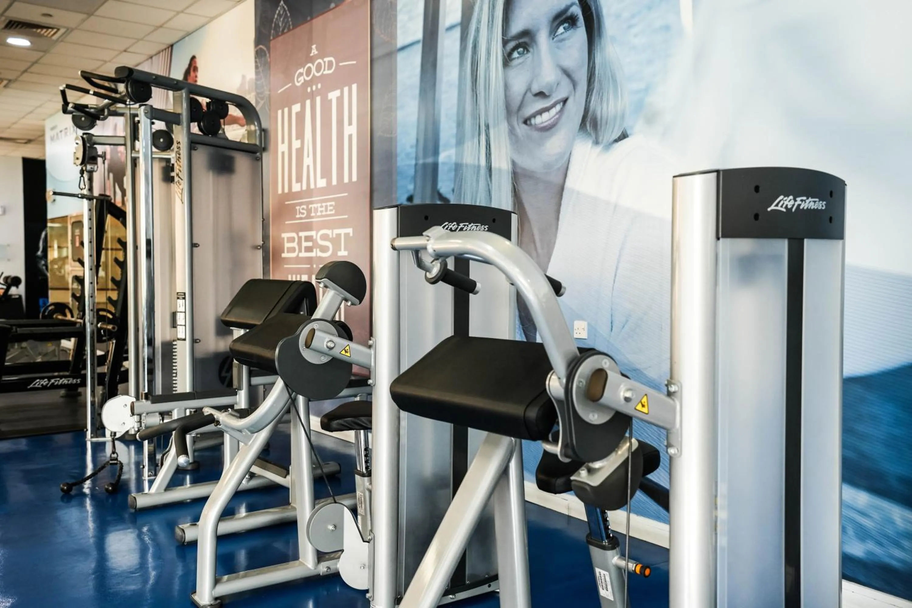 Fitness centre/facilities in Mövenpick Grand Al Bustan