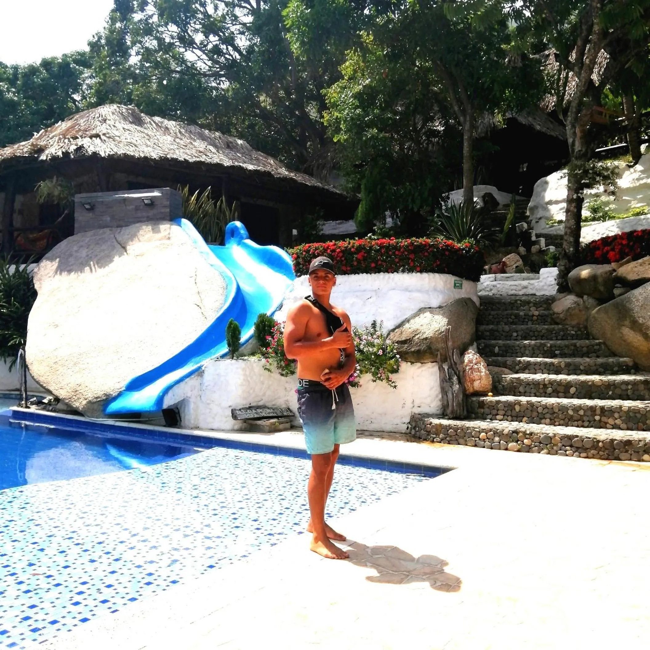 Garden in Hostal Villa Cata