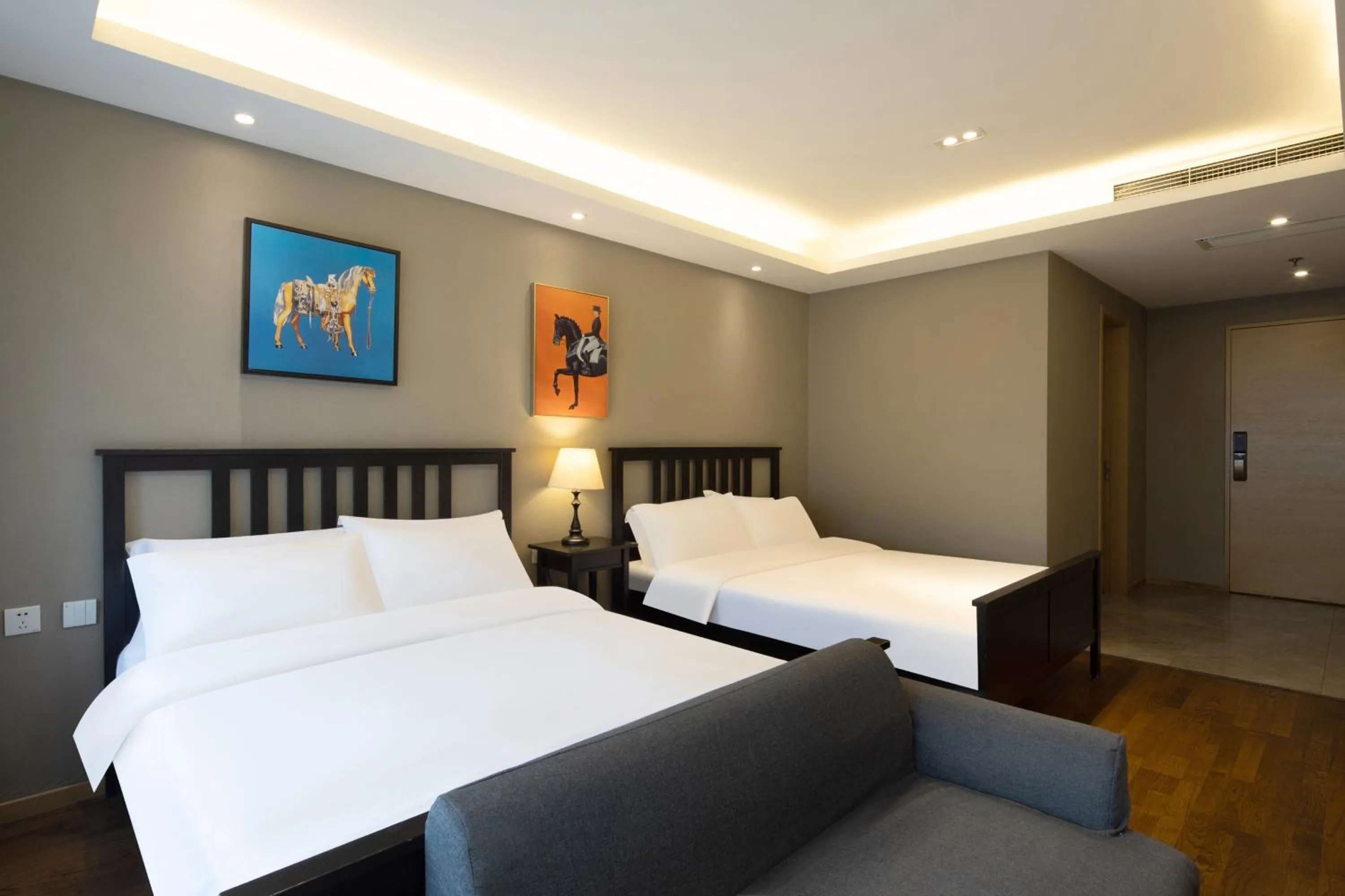 Bed in Estee ApartHotel - Feels like home & Free WiFi & Independent kitchen, Washing machine, Rridge