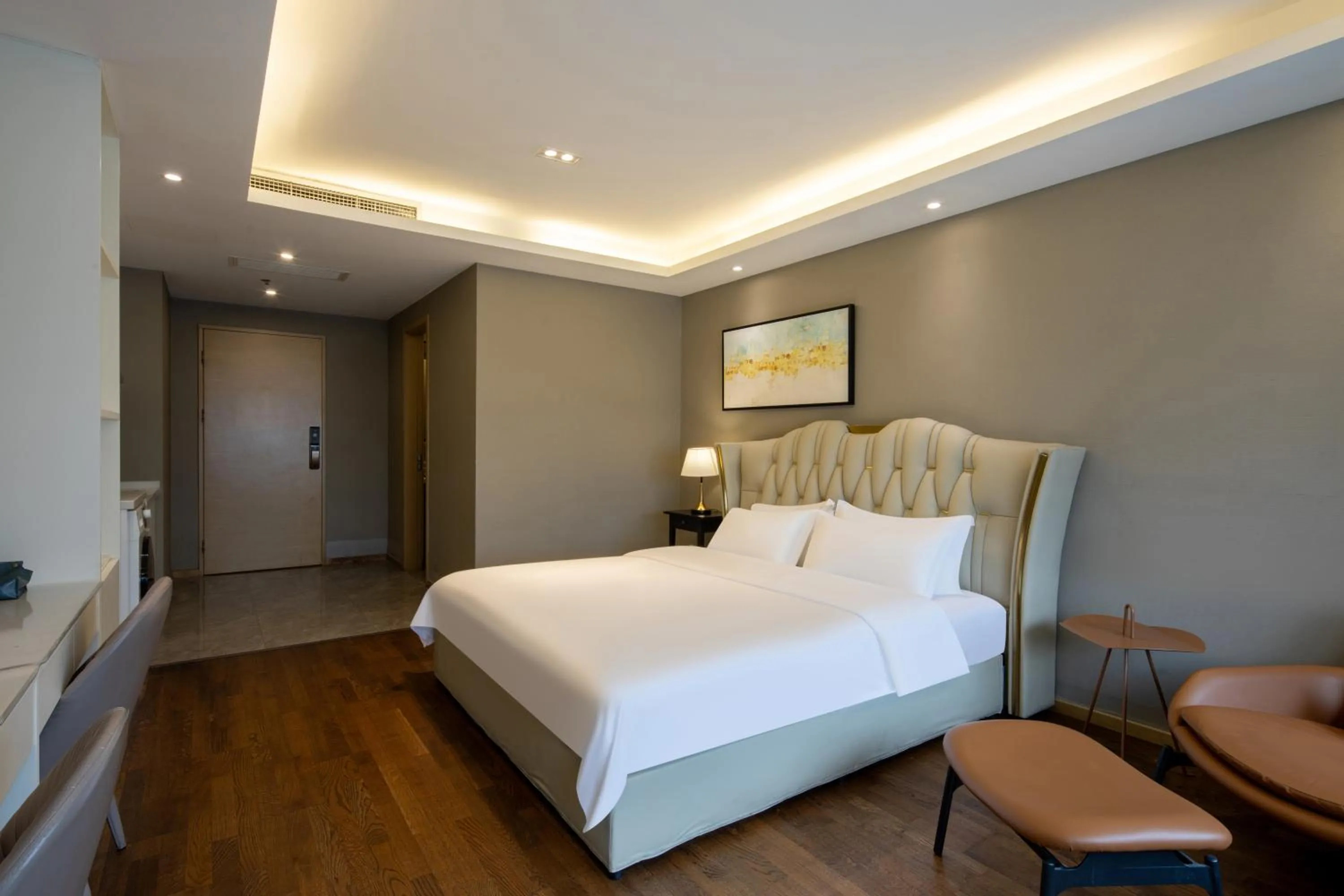 Bed in Estee ApartHotel - Feels like home & Free WiFi & Independent kitchen, Washing machine, Rridge