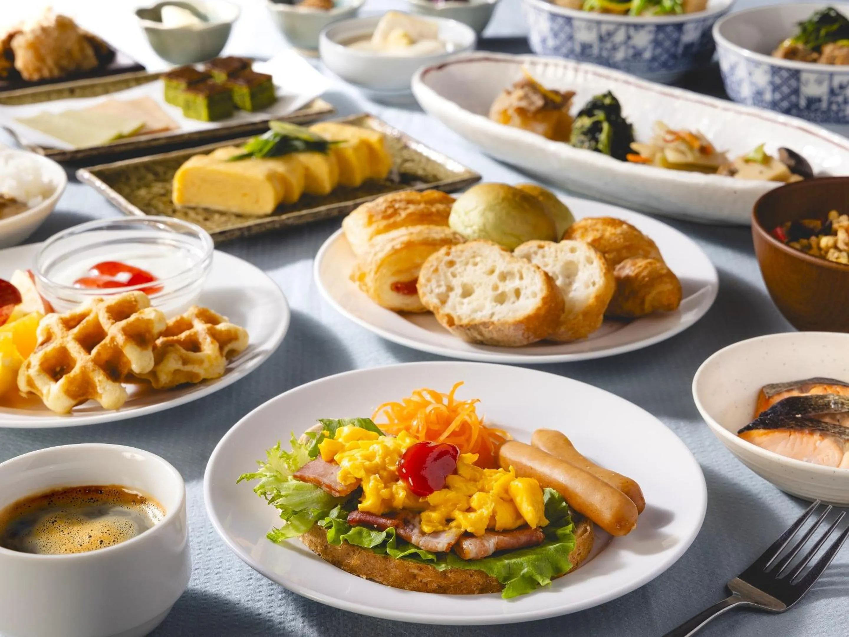 Breakfast in KOKO HOTEL Kyoto Sanjo - formerly Hotel Wing International Premium Kyoto Sanjo