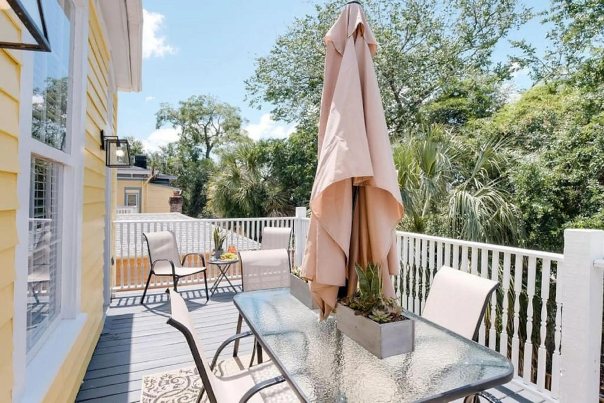 Patio in 111 Waldburg street Beautifully Renovated Historic 5 bedroom 5 bath