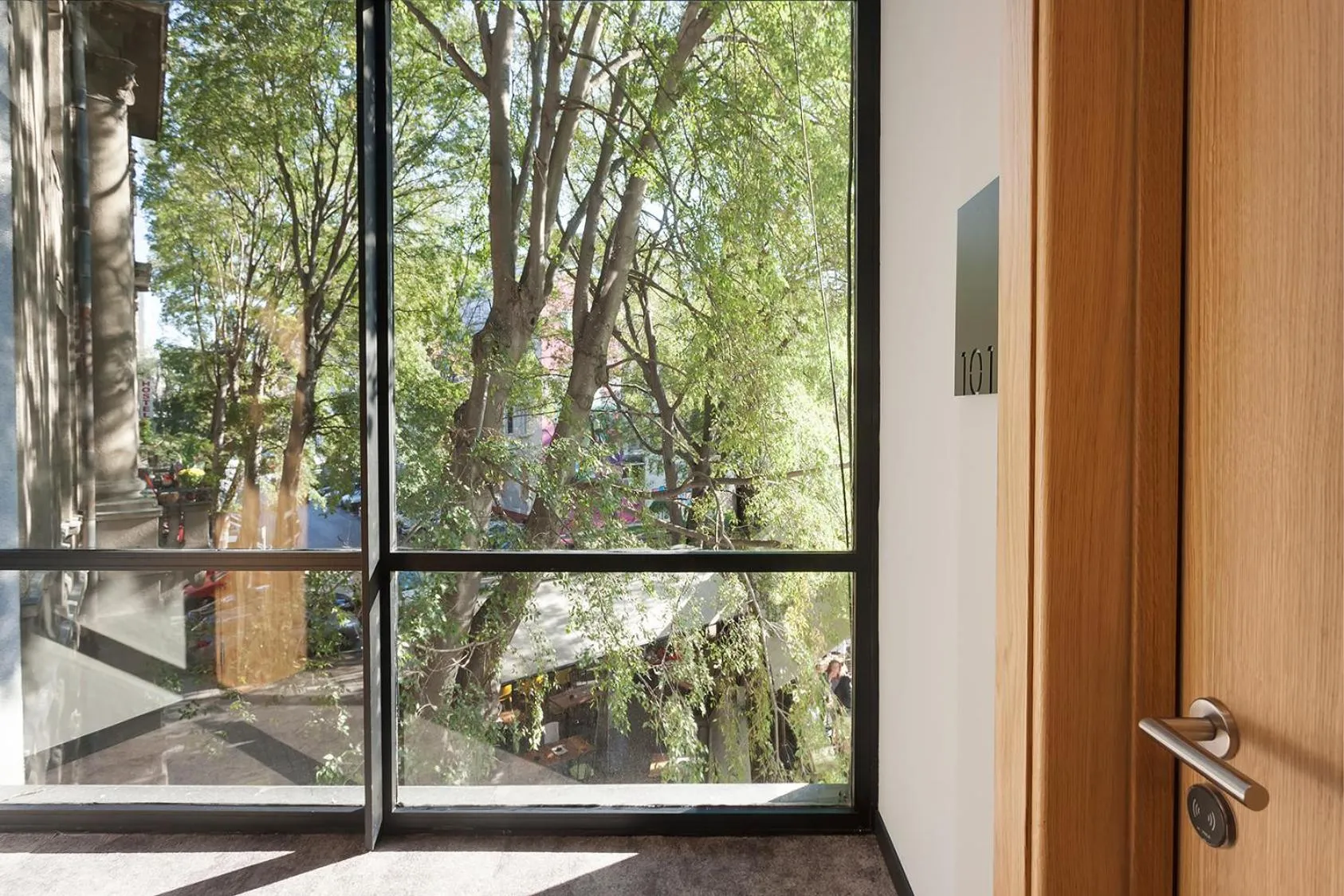 Garden view in Kombinat Rooms City Center