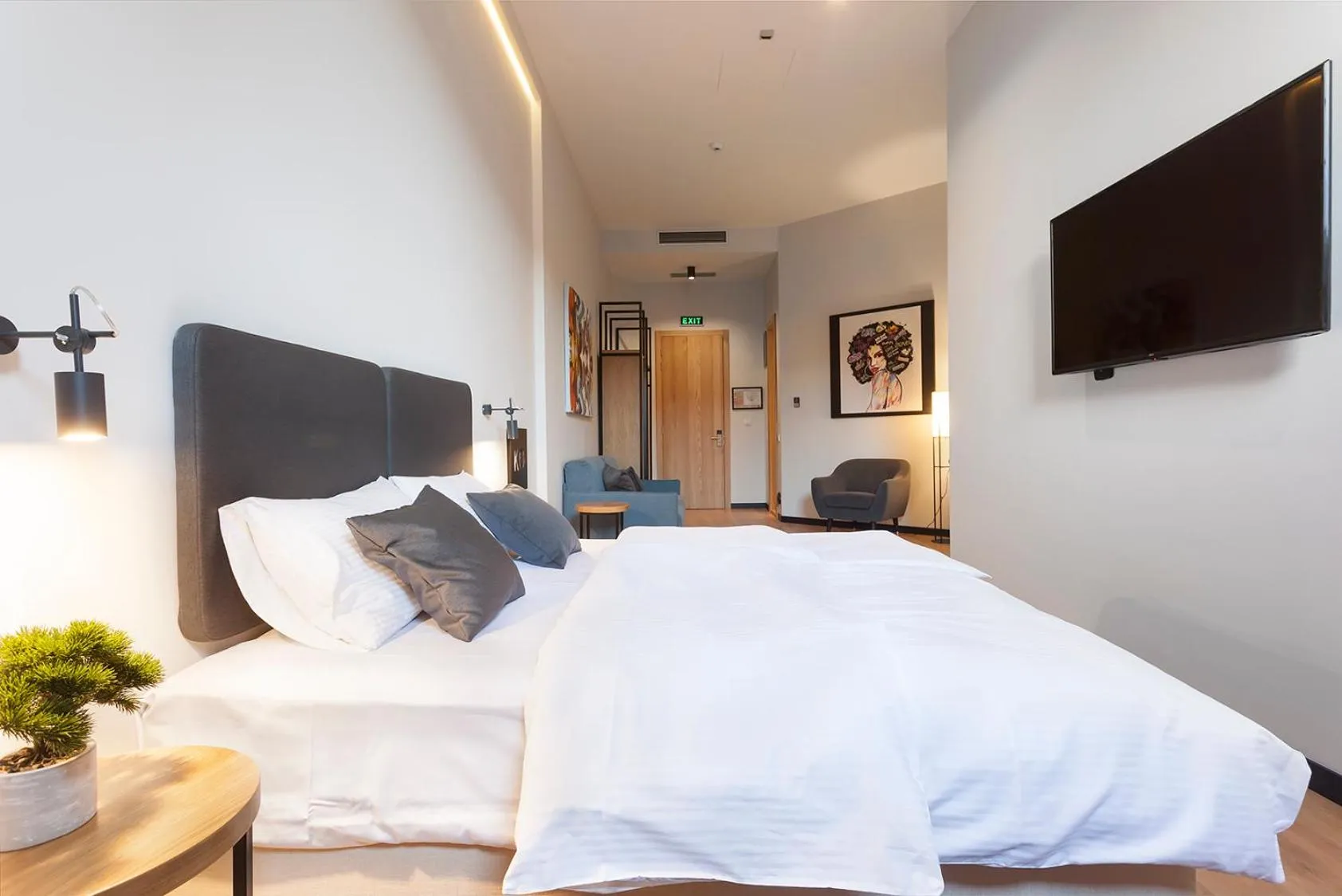 Bedroom, Bed in Kombinat Rooms City Center