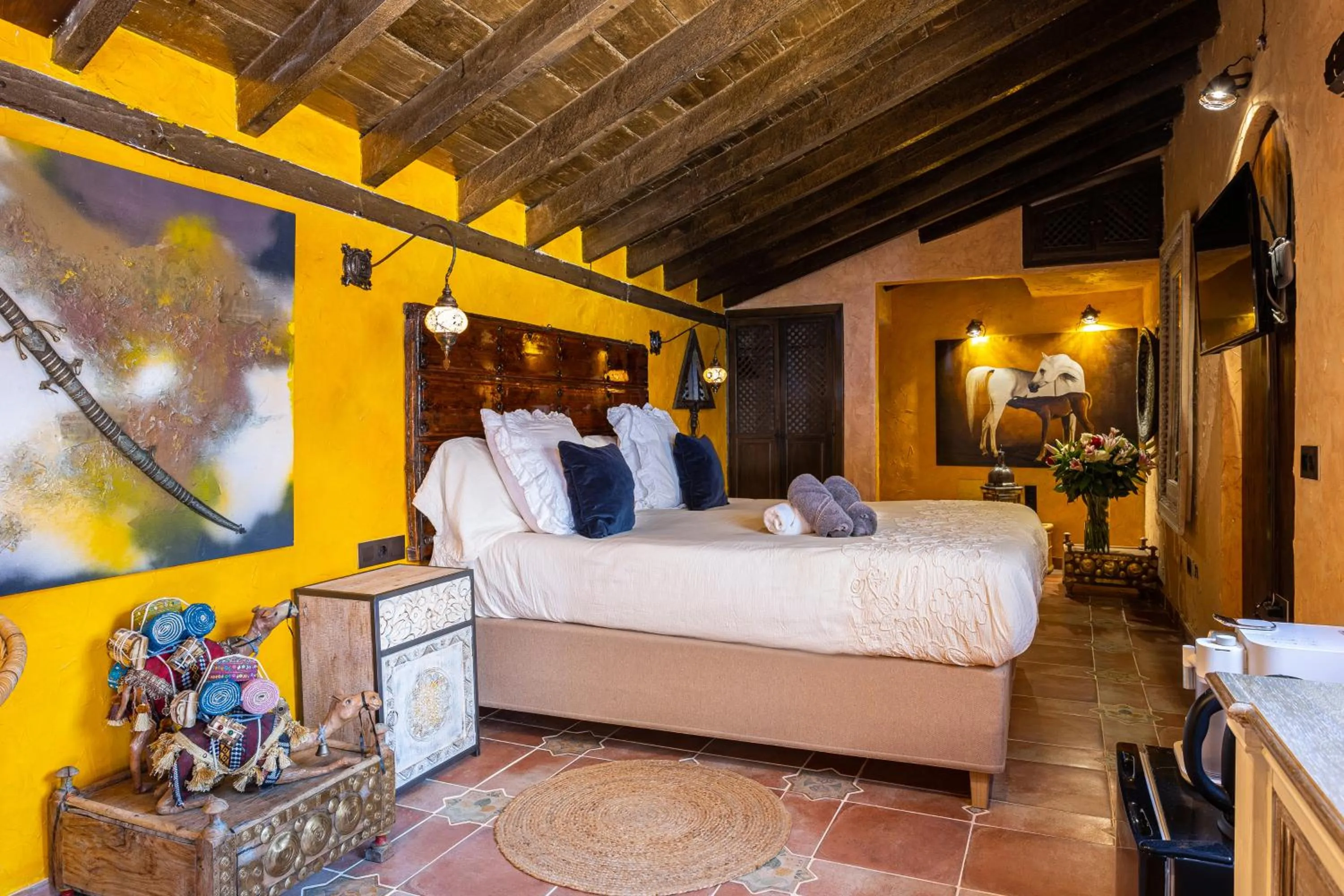 Bed in Cortijo Boutique Marbella