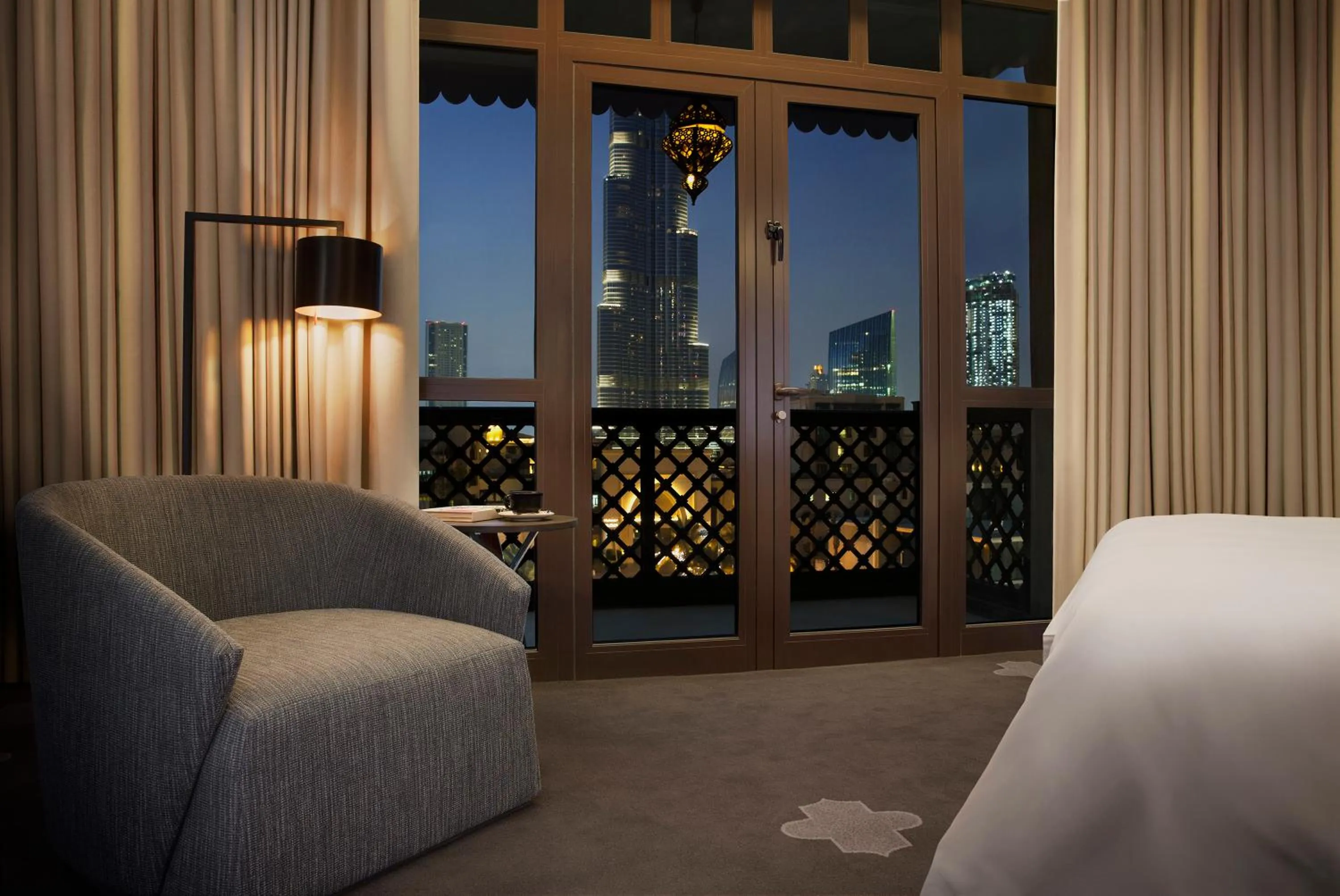 View (from property/room), Bed in The Heritage Hotel, Autograph Collection, Downtown Dubai