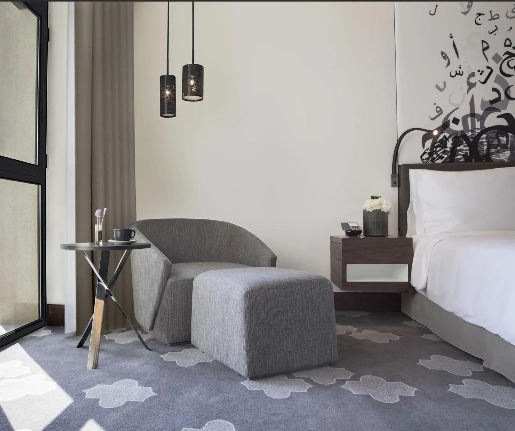 Seating area, Bed in The Heritage Hotel, Autograph Collection, Downtown Dubai