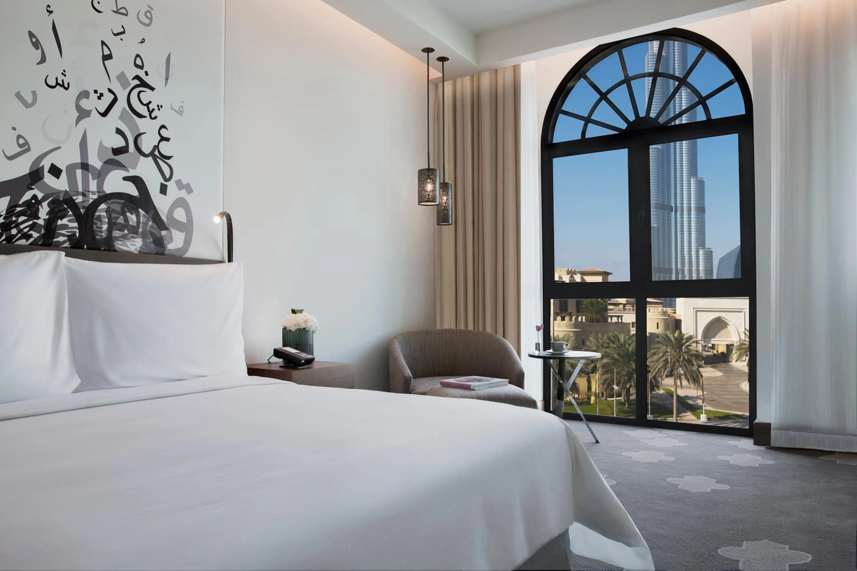 View (from property/room), Bed in The Heritage Hotel, Autograph Collection, Downtown Dubai