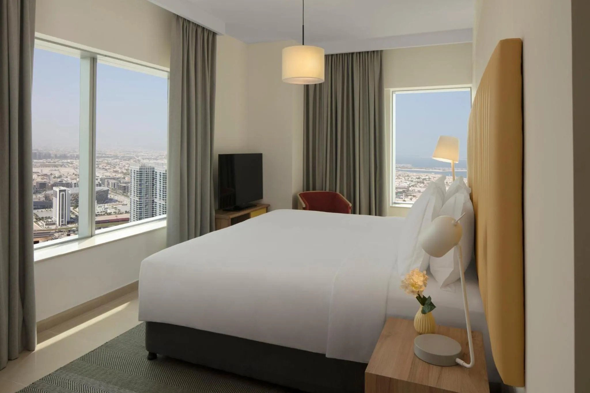 Photo of the whole room, Bed in Staybridge Suites Dubai Financial Centre by IHG