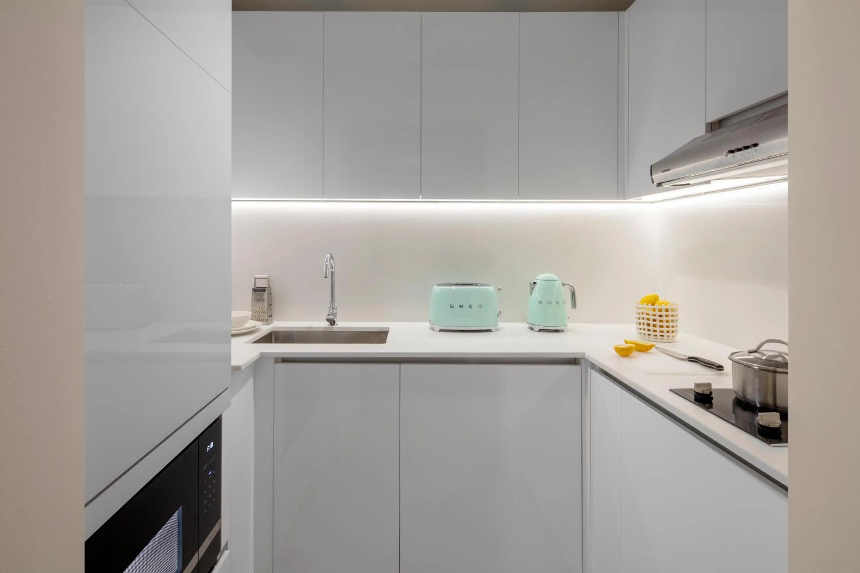 Kitchen or kitchenette in Staybridge Suites Dubai Financial Centre by IHG