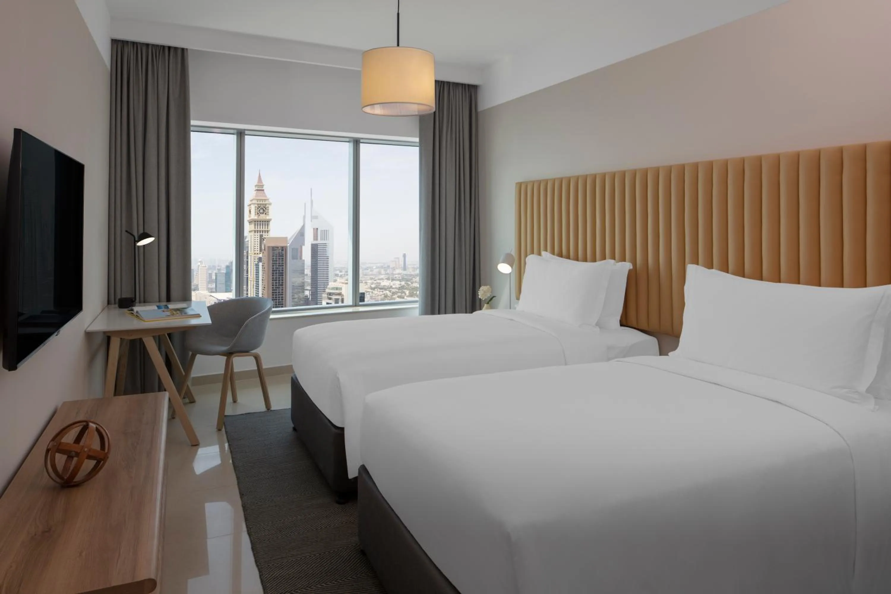 Bed in Staybridge Suites Dubai Financial Centre by IHG