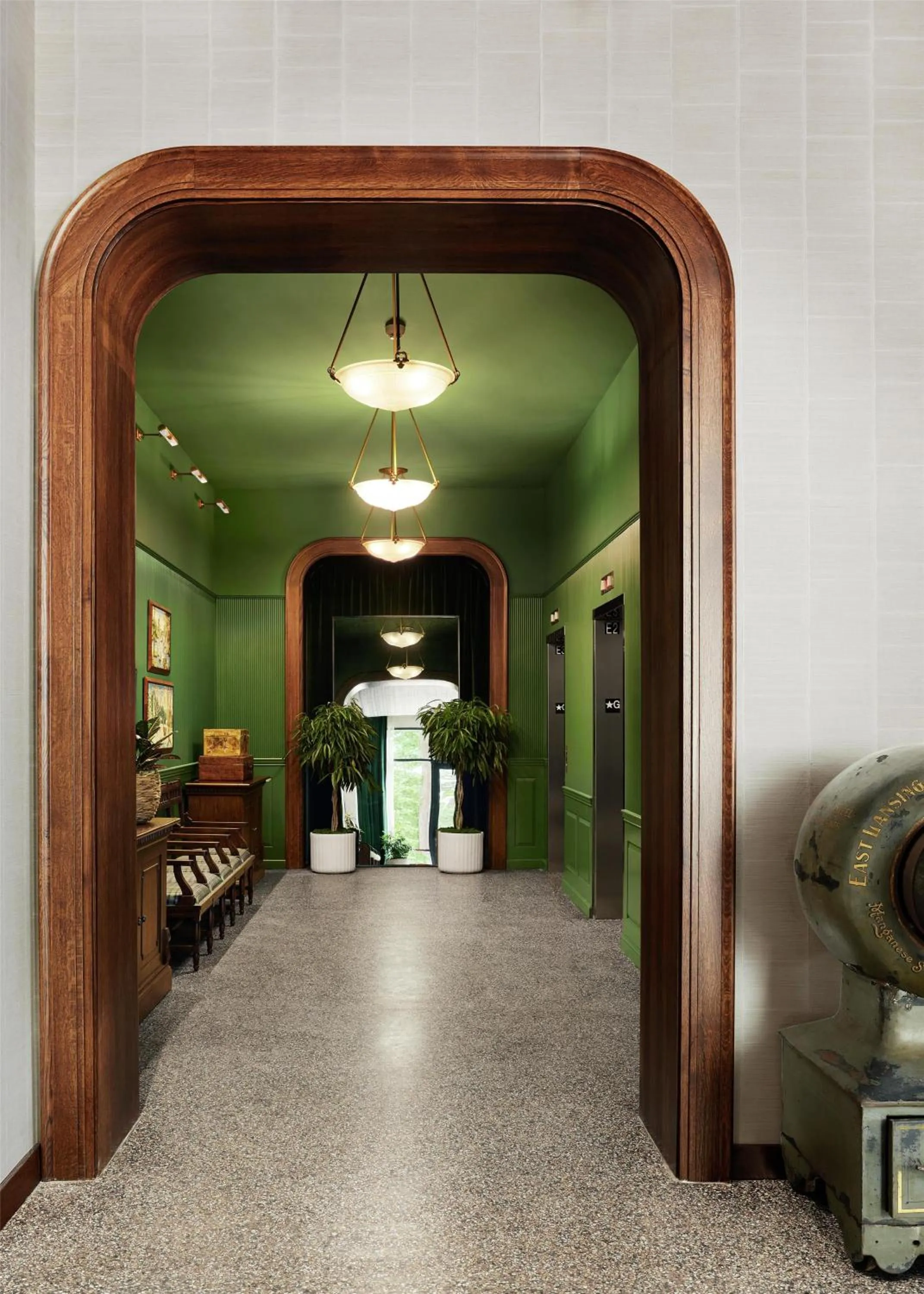 Lobby or reception, Bed in Graduate by Hilton East Lansing