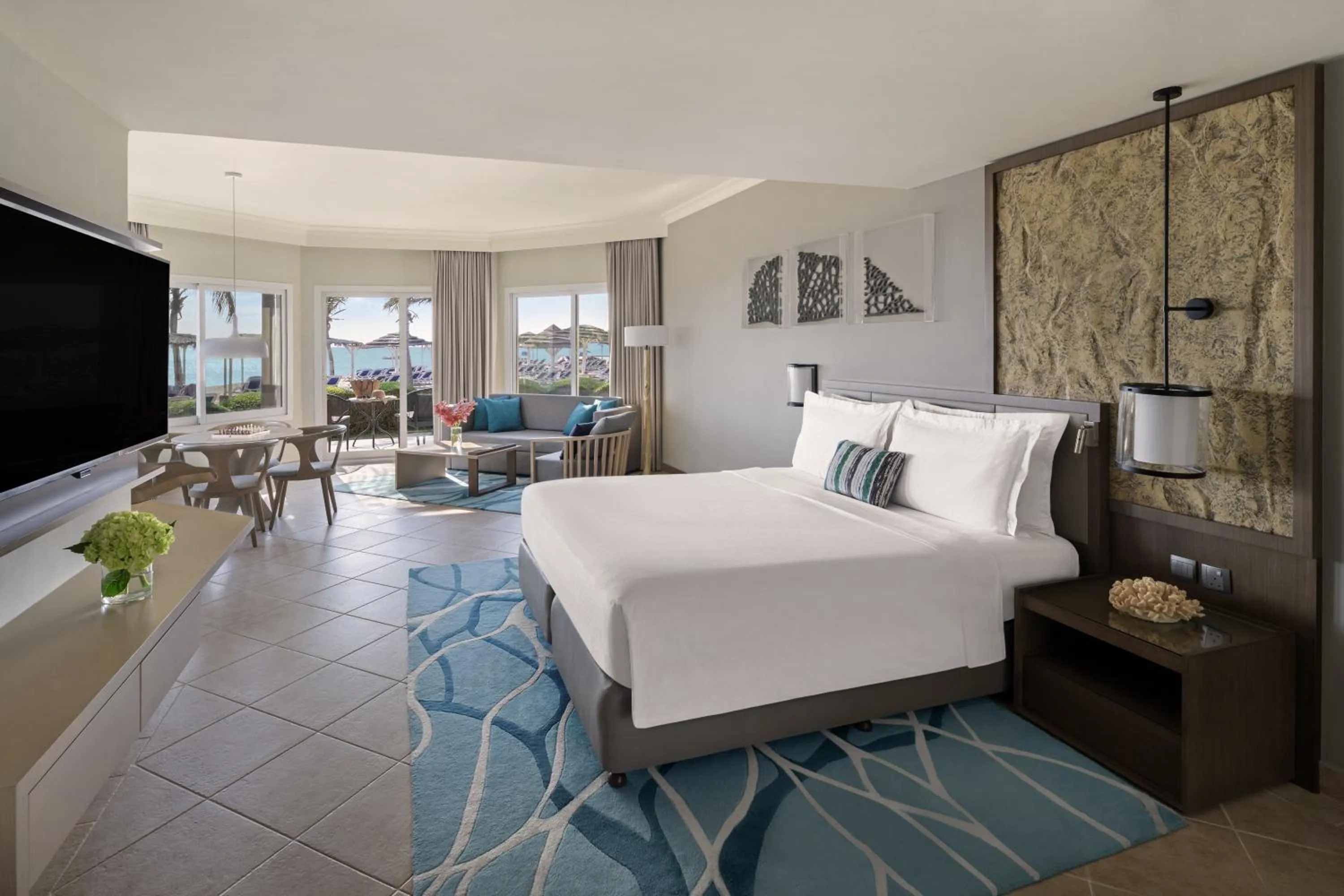 Bed in Fujairah Rotana Resort & Spa - Al Aqah Beach