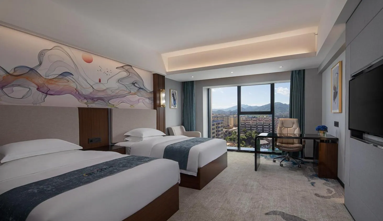 Bed in Ramada Encore by Wyndham Chenzhou North