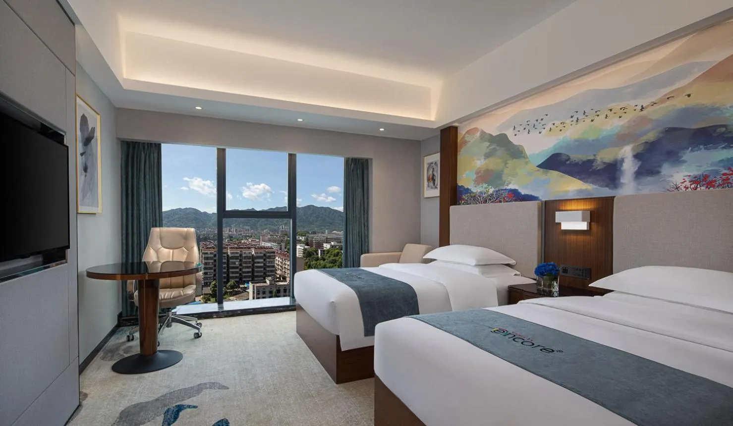 Bed in Ramada Encore by Wyndham Chenzhou North