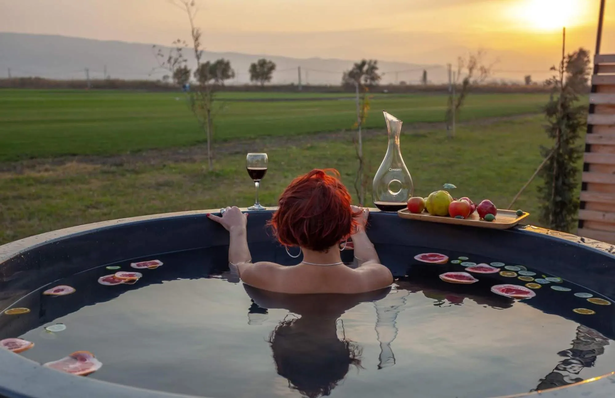 People in Jewelberry Glamping Hotel Tbilisi