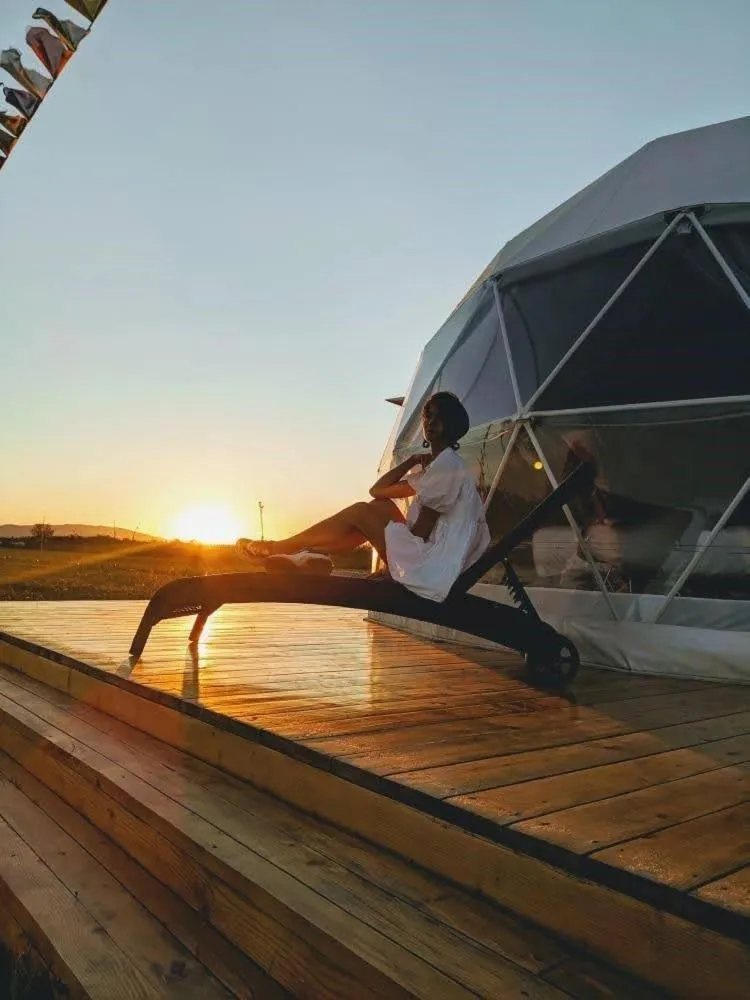 Sunset in Jewelberry Glamping Hotel Tbilisi