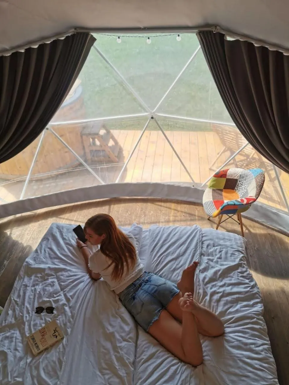 Bed in Jewelberry Glamping Hotel Tbilisi