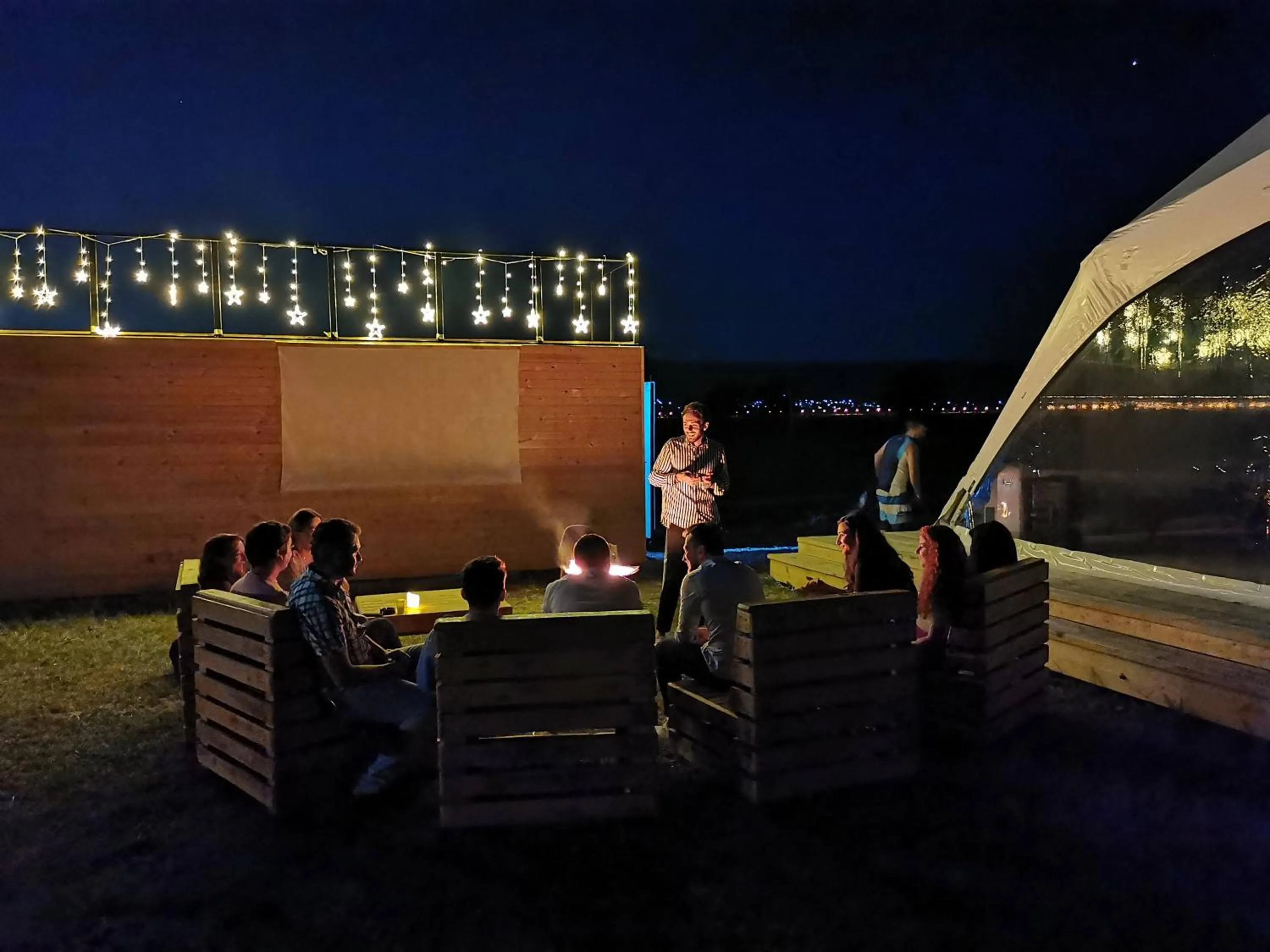 People in Jewelberry Glamping Hotel Tbilisi