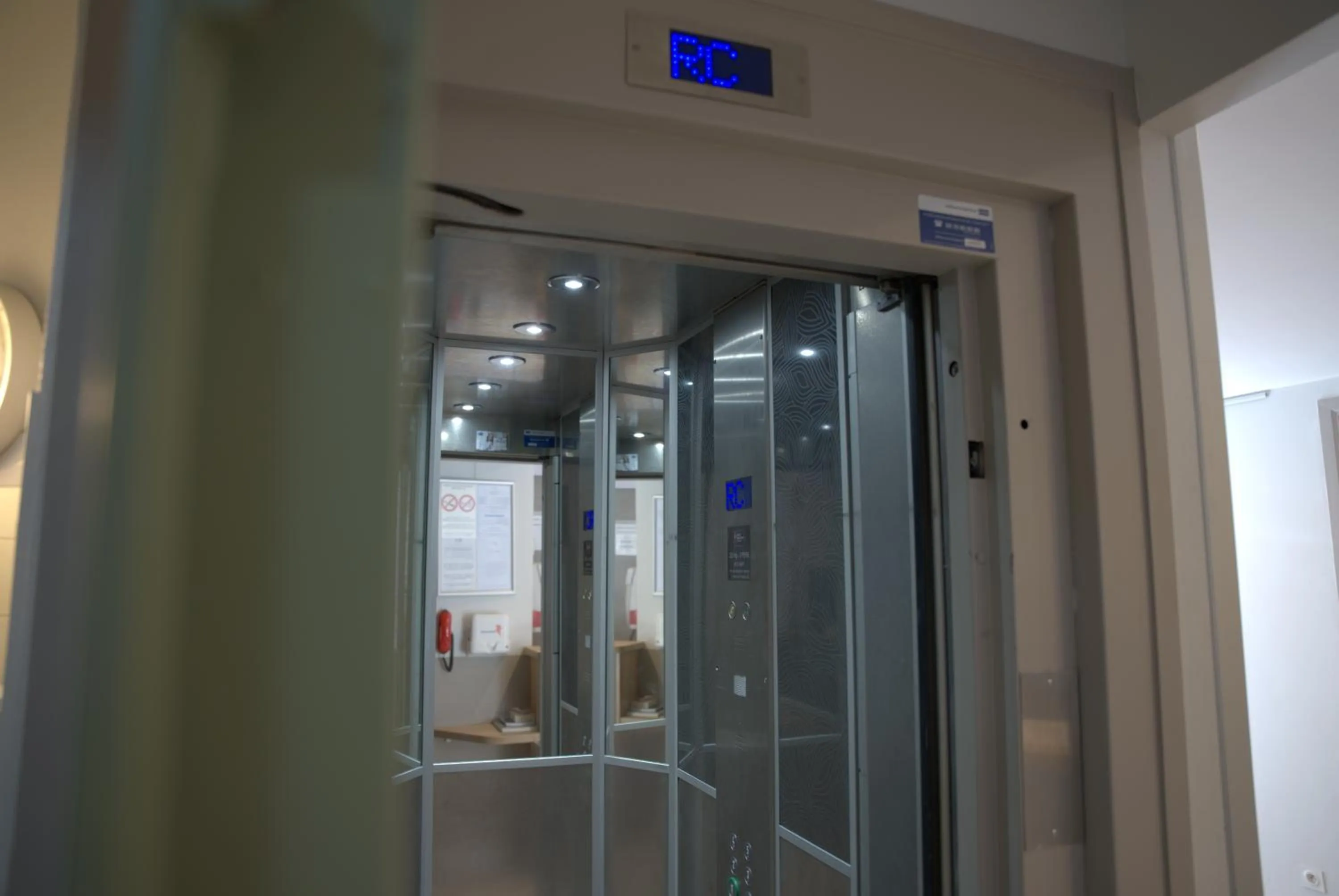 elevator in Hotel Lux