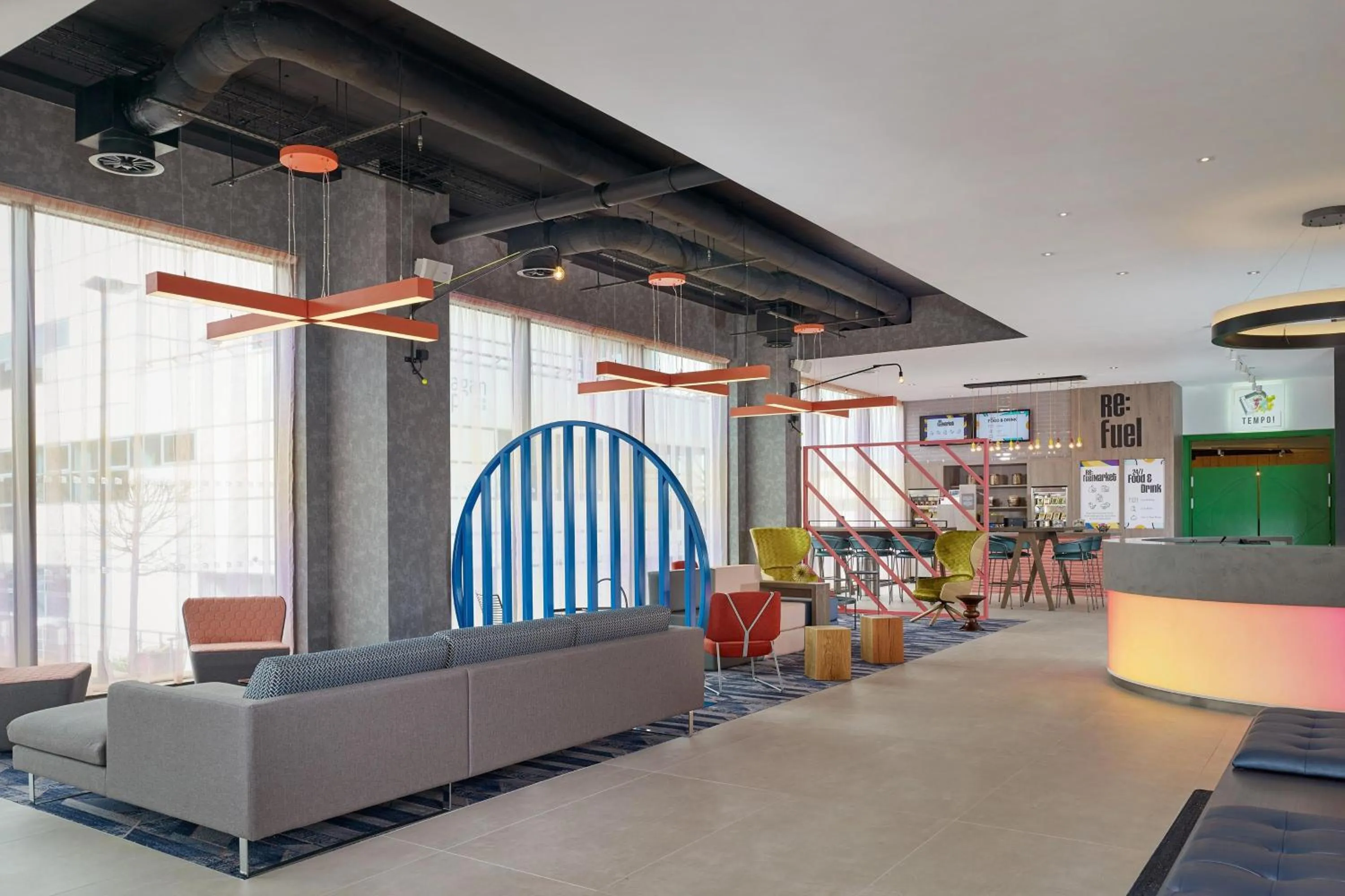 Lobby or reception in Aloft Birmingham Eastside