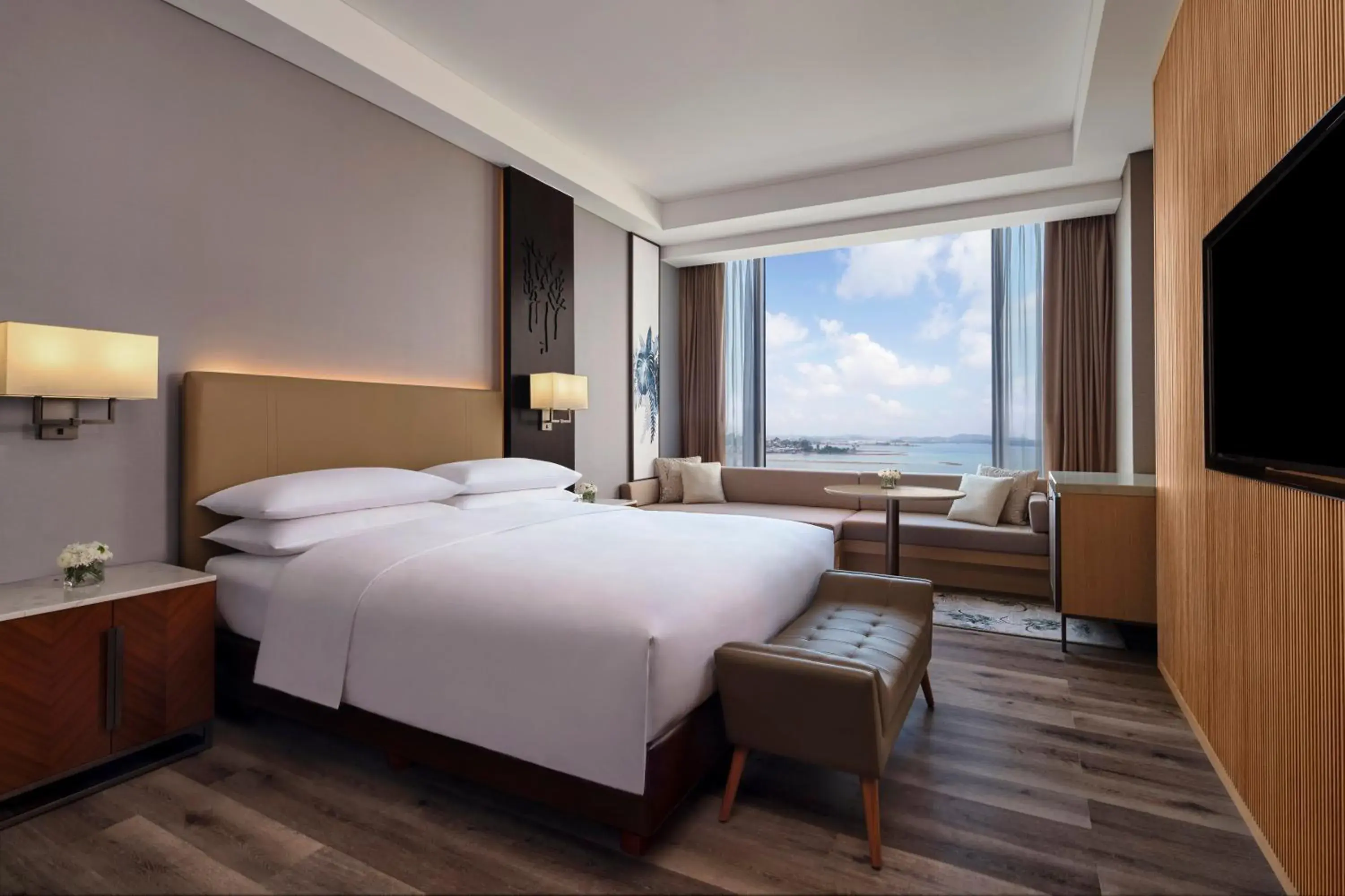 King Room with Ocean View in Batam Marriott Hotel Harbour Bay King Room with Ocean View in Batam Marriott Hotel Harbour Bay
