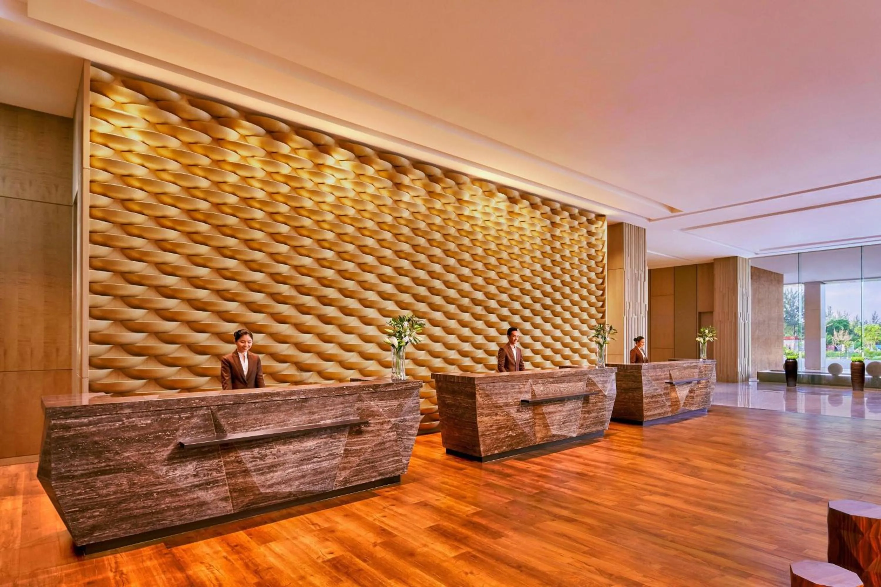 Lobby or reception in Batam Marriott Hotel Harbour Bay