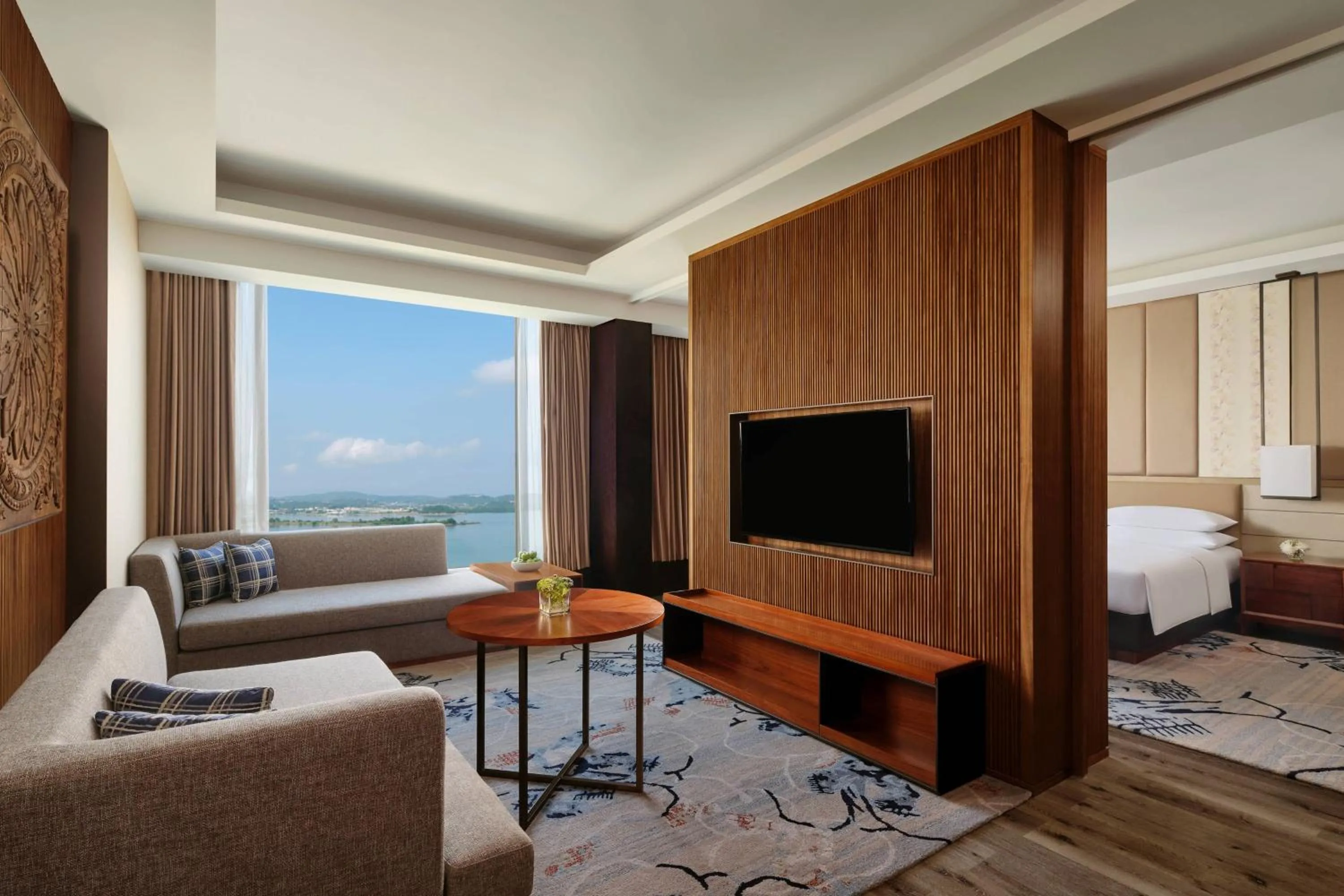 Living room in Batam Marriott Hotel Harbour Bay