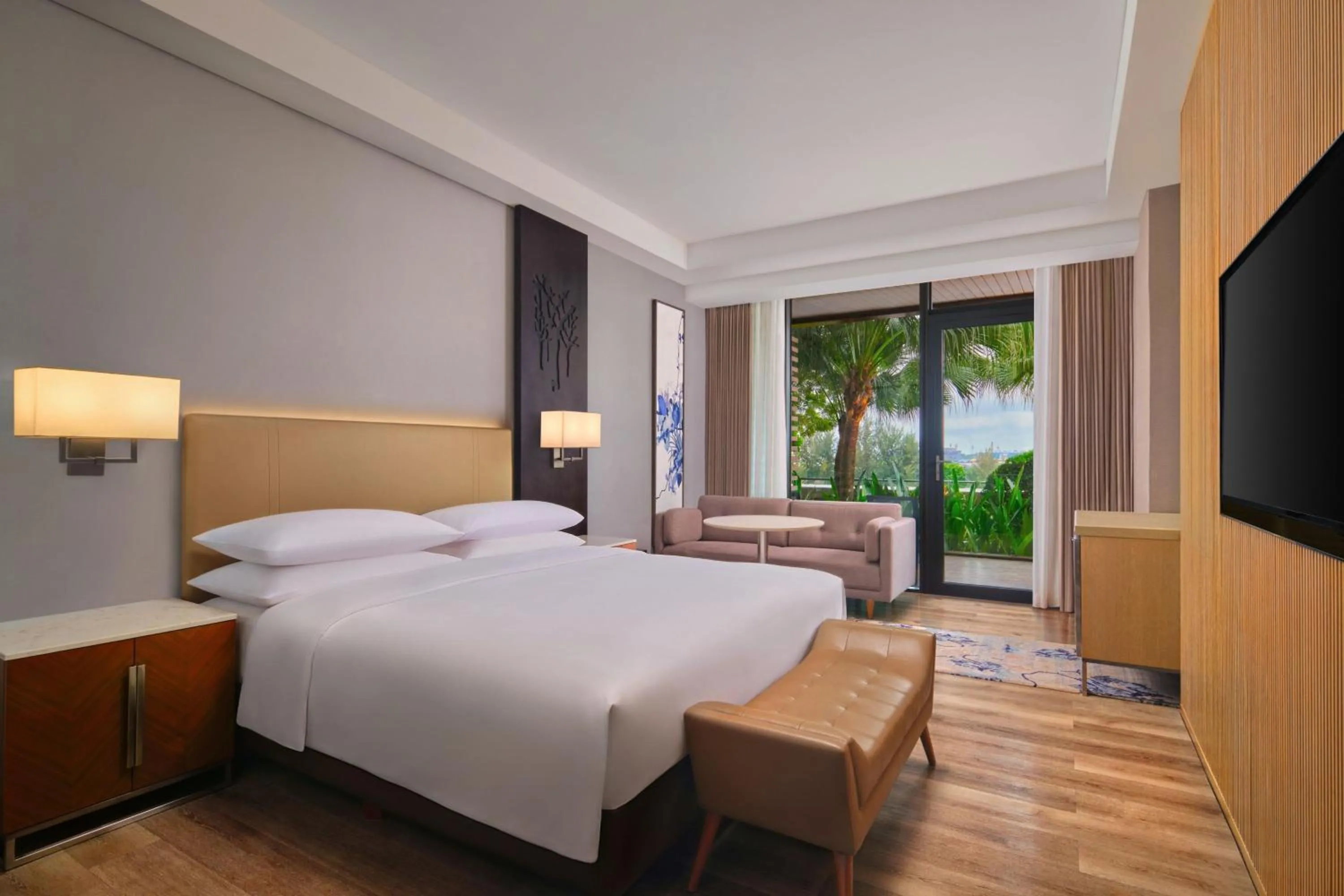 Photo of the whole room, Bed in Batam Marriott Hotel Harbour Bay