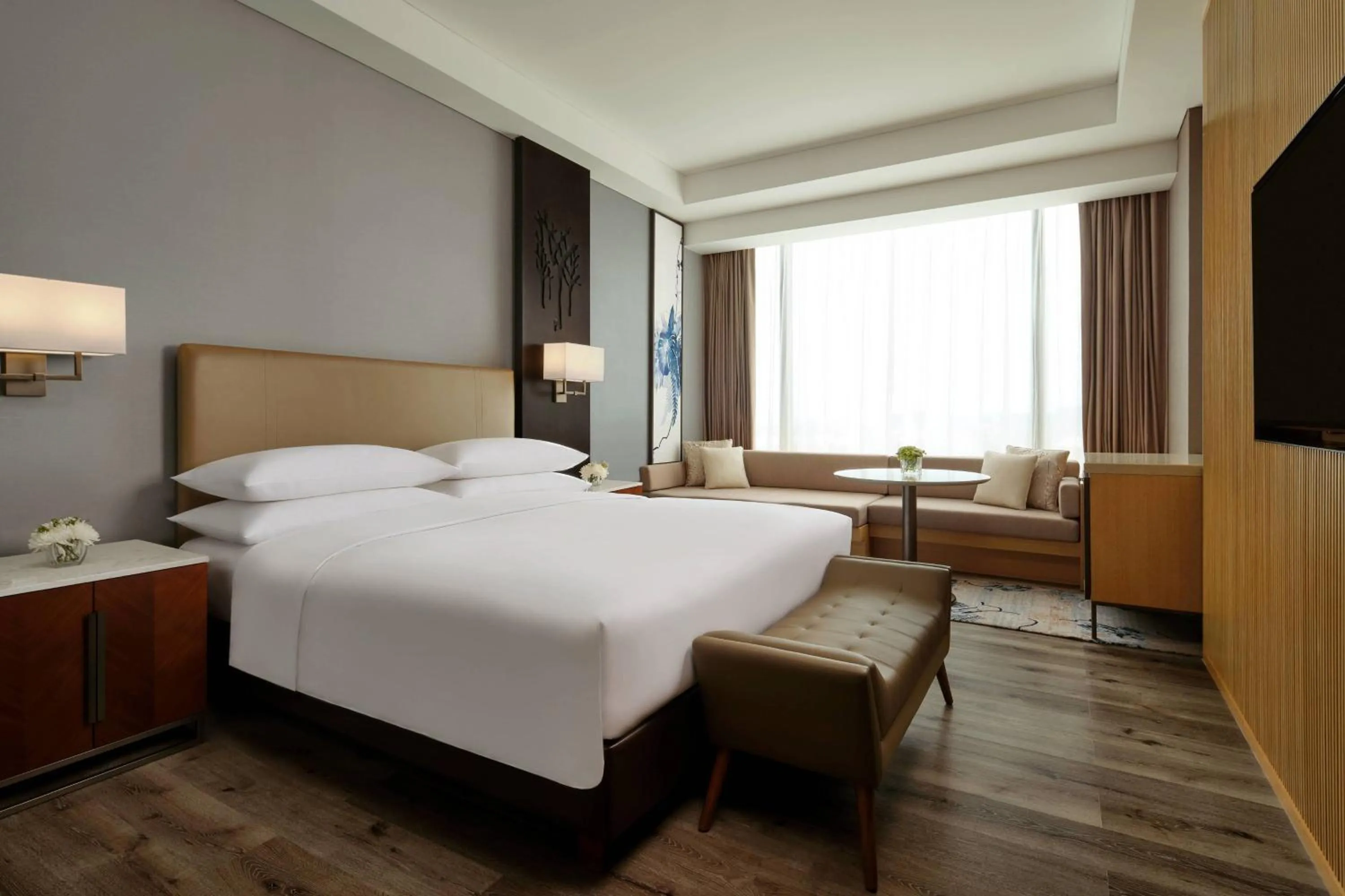 Photo of the whole room, Bed in Batam Marriott Hotel Harbour Bay