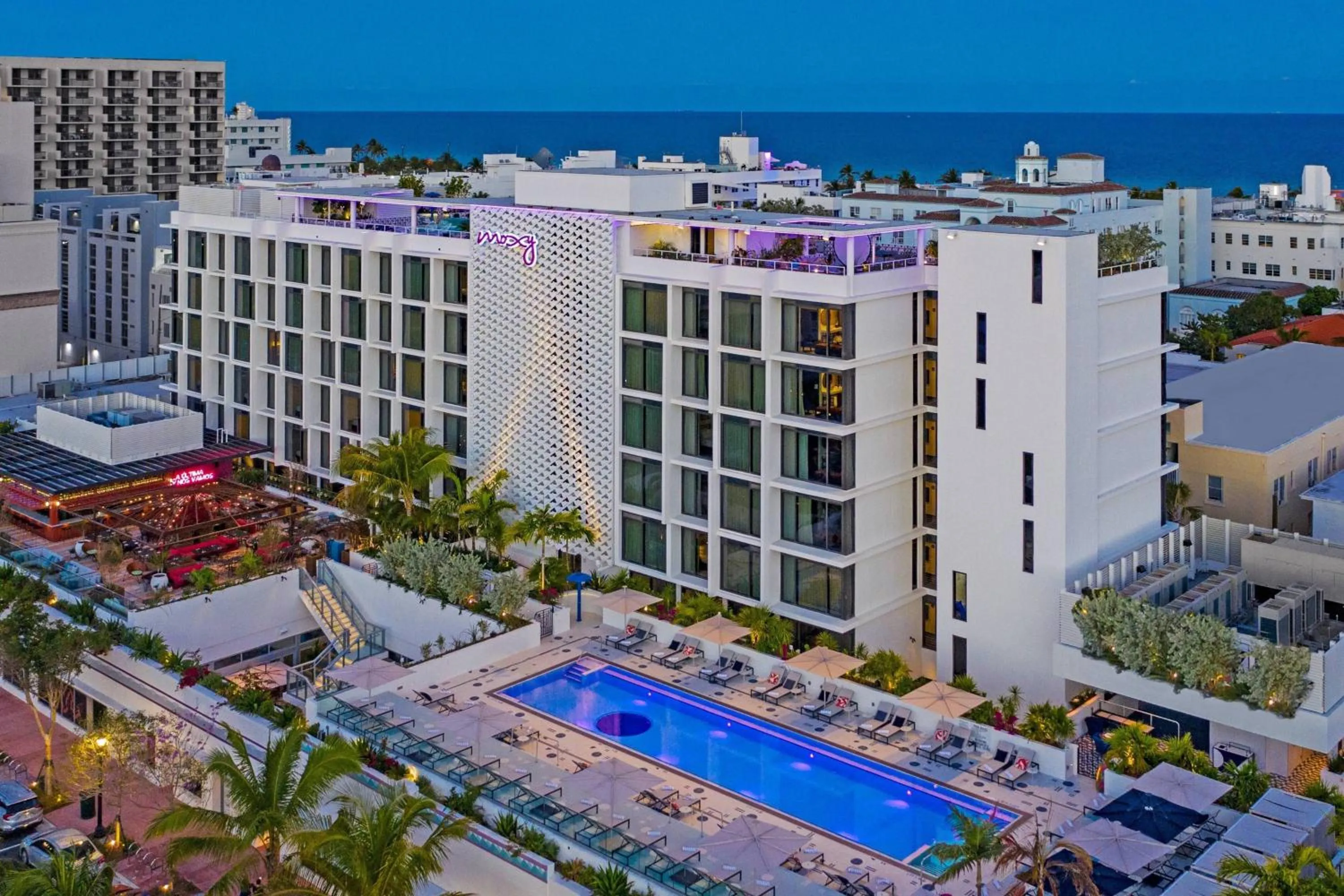 Property building in Moxy Miami South Beach